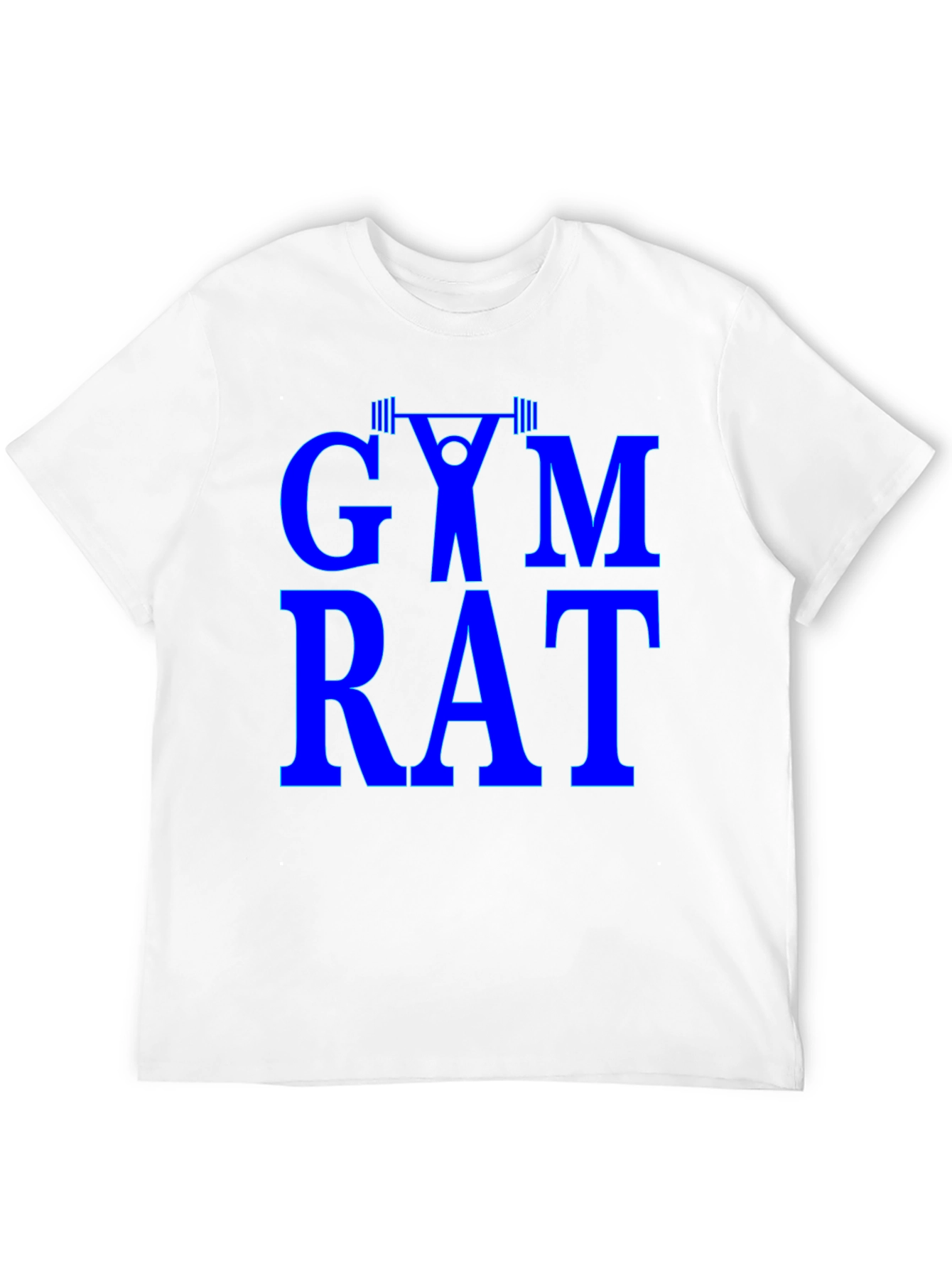Gym Rat Graphic Tee - Black Cotton Training Shirt