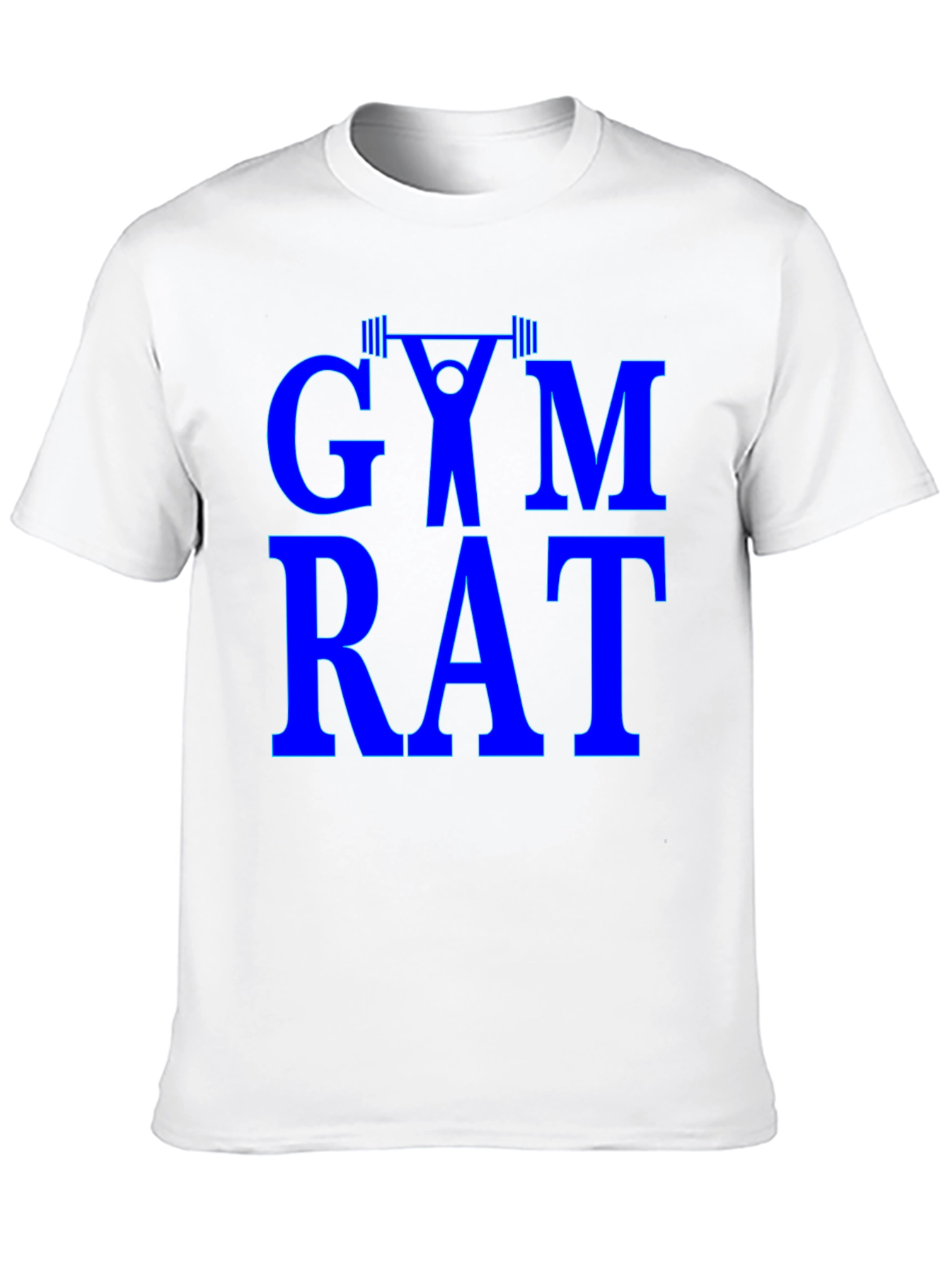 Gym Rat Graphic Tee - Black Cotton Training Shirt