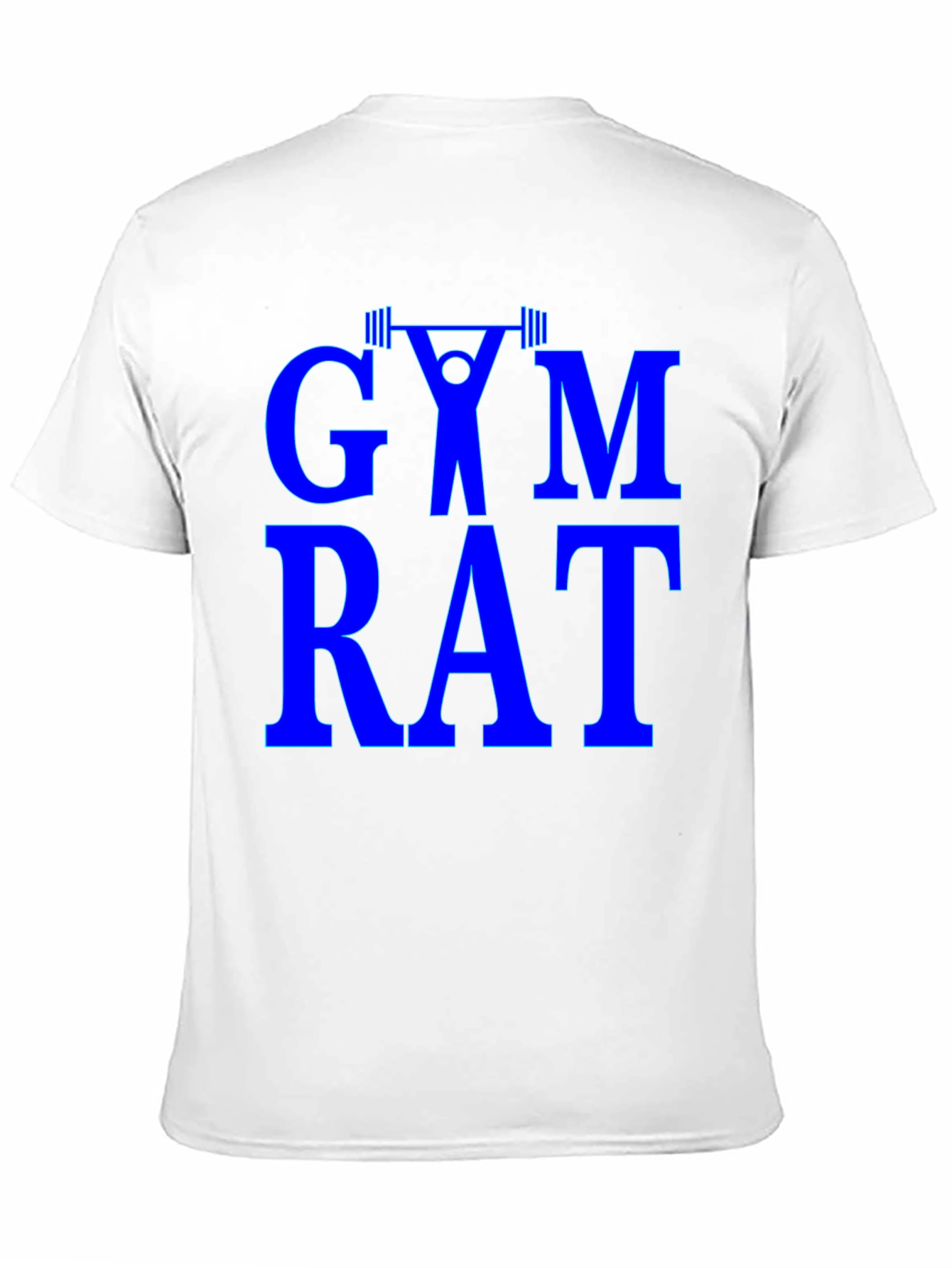 Gym Rat Graphic Tee - Black Cotton Training Shirt