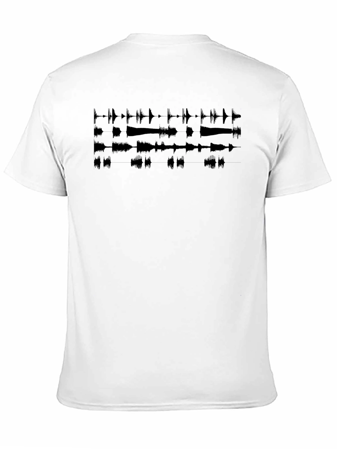 Sound Wave Graphic Black T-Shirt