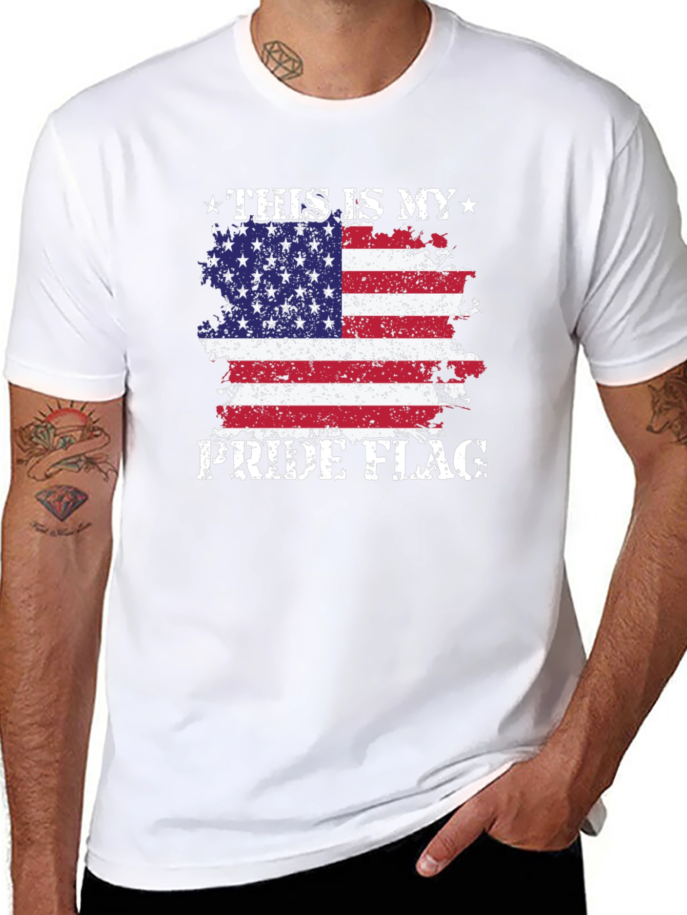 Patriotic American Flag Pride T-Shirt