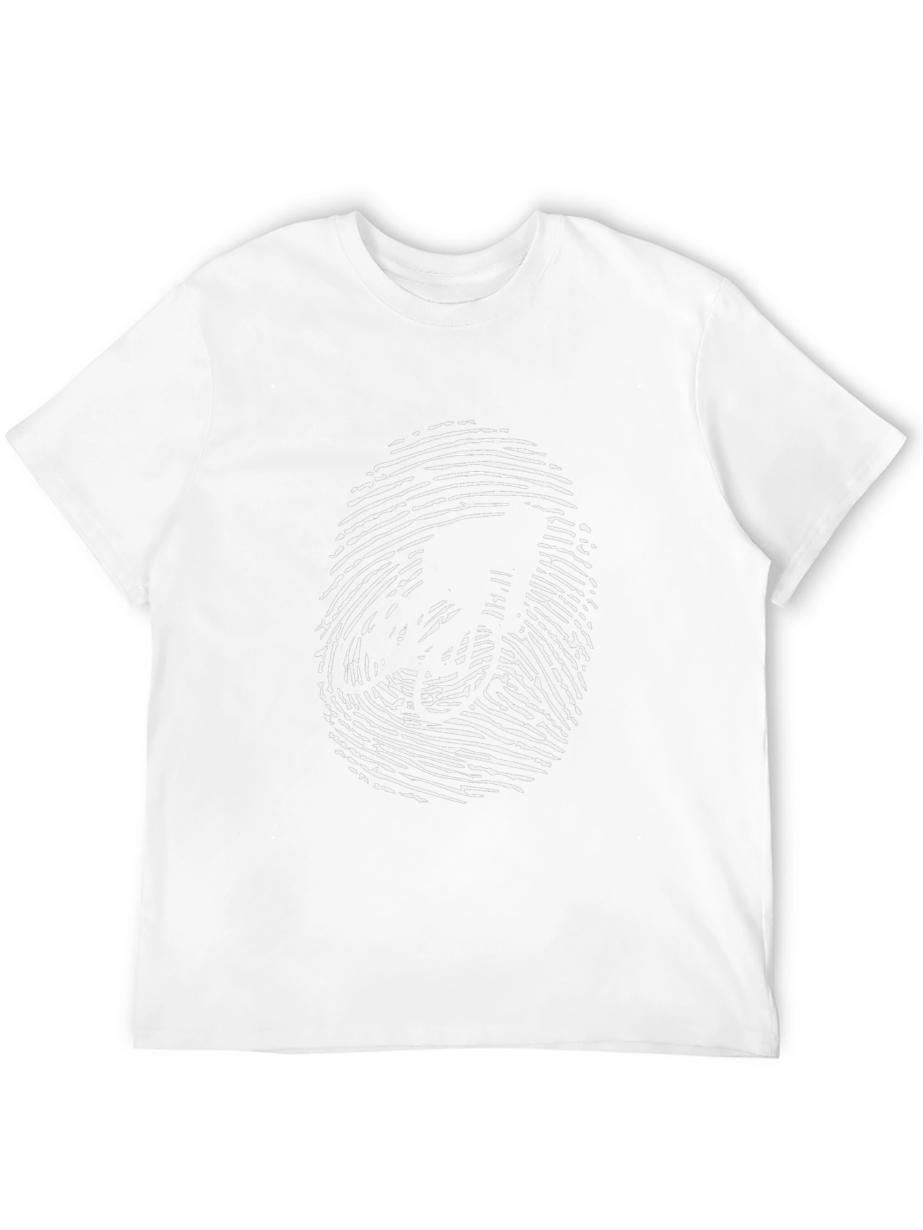 Biker Fingerprint Tee - Unique Graphic T-Shirt