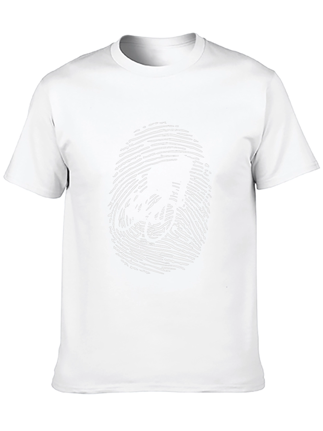 Biker Fingerprint Tee - Unique Graphic T-Shirt