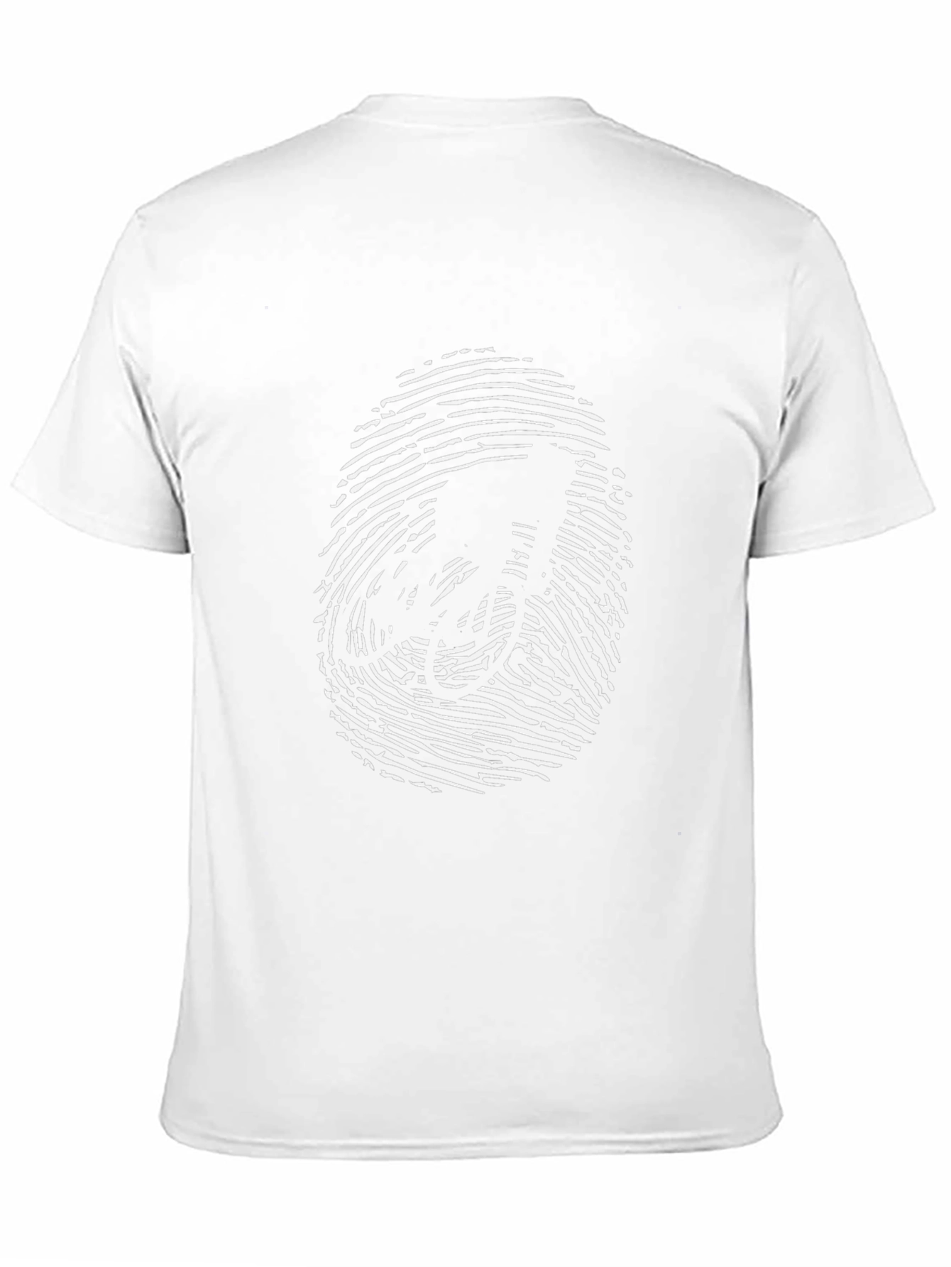 Biker Fingerprint Tee - Unique Graphic T-Shirt