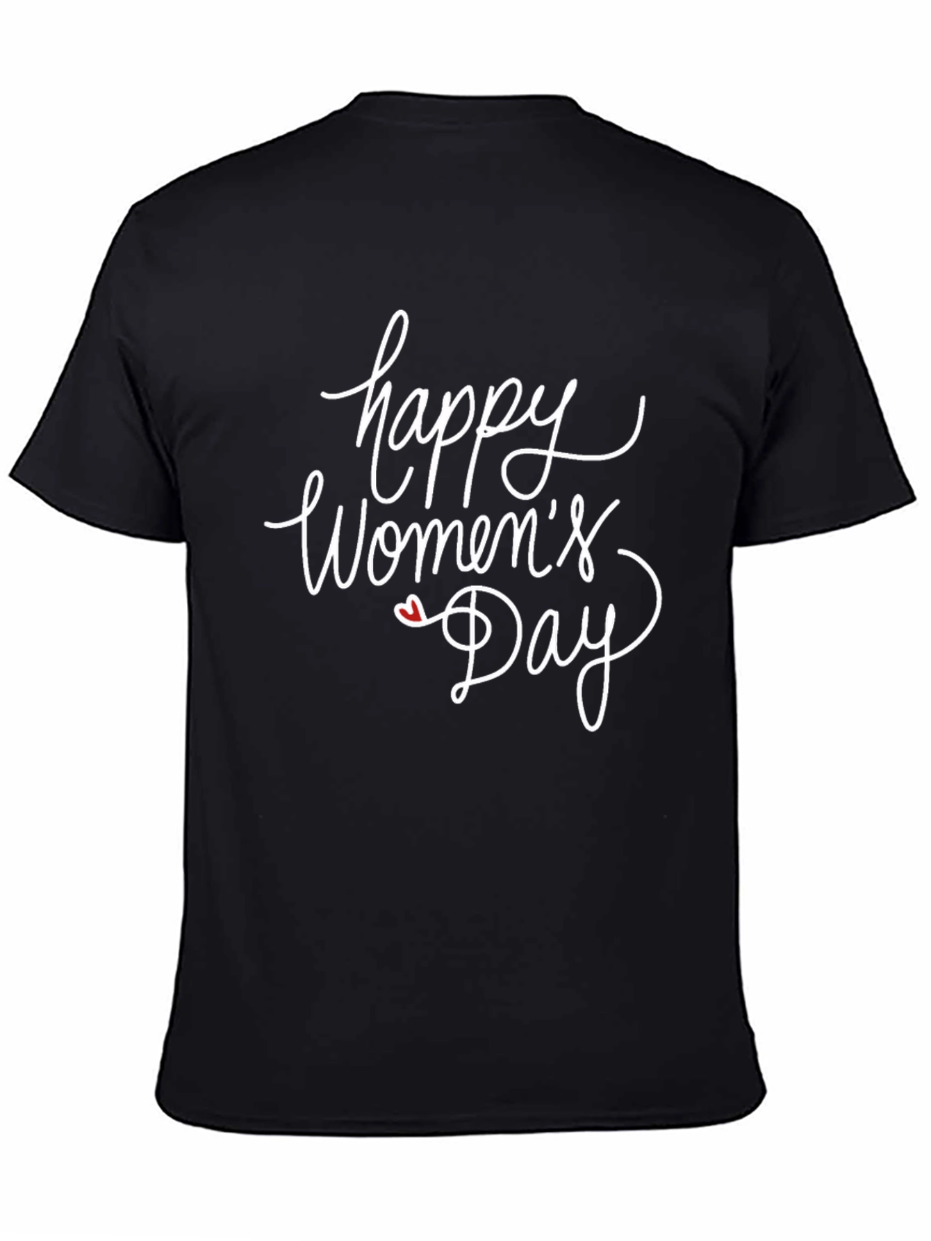 Happy Womens Day Black T-Shirt