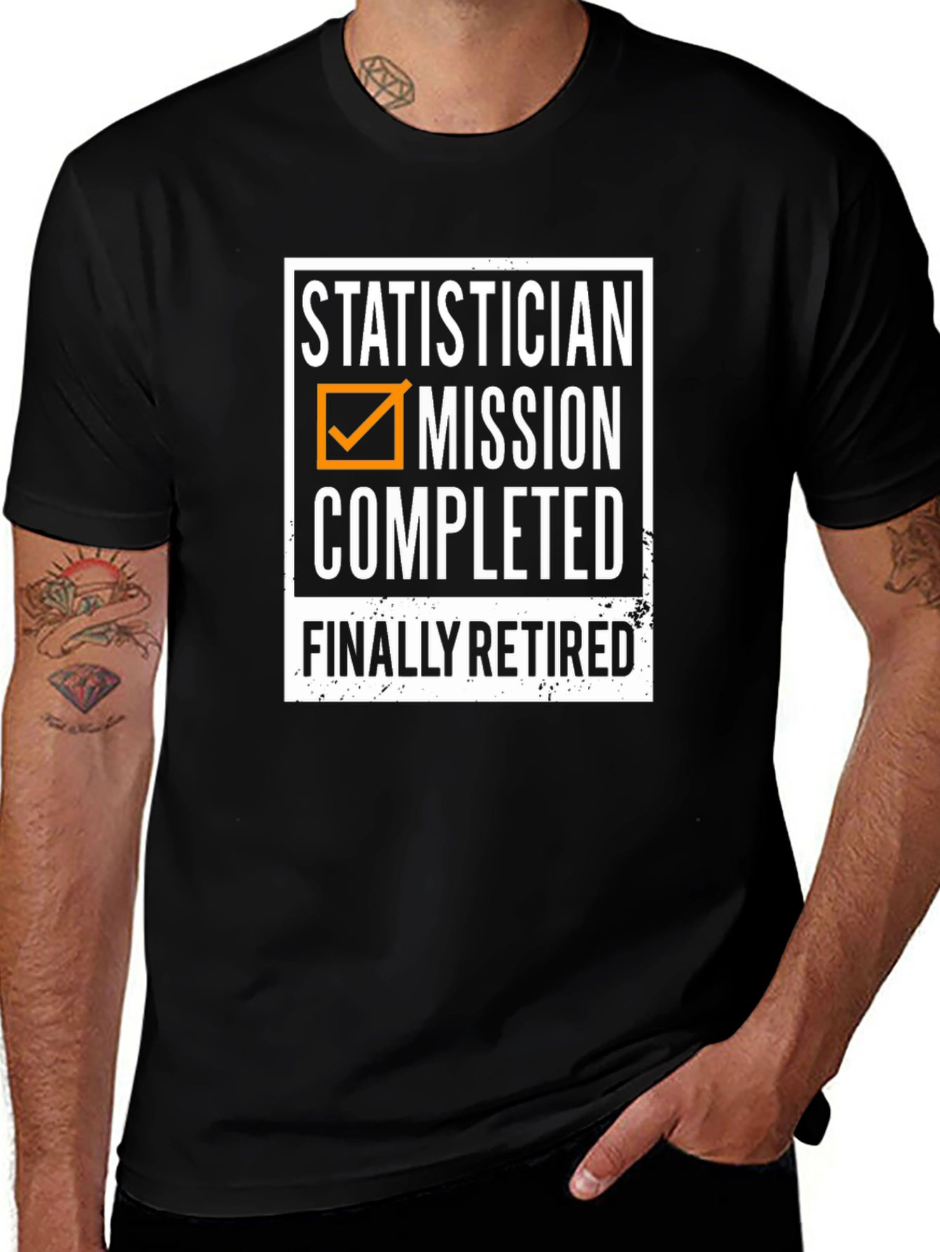 Statistician Retirement T-Shirt - Mission Completed