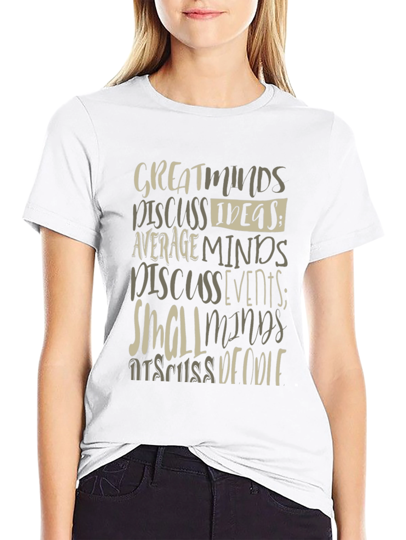 Great Minds Discuss Ideas Graphic Tee