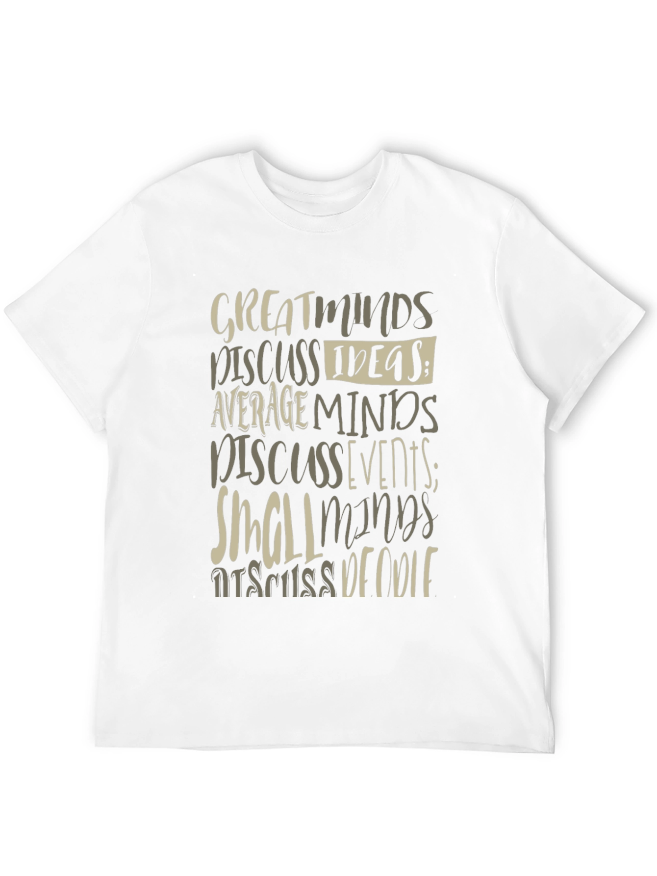 Great Minds Discuss Ideas Graphic Tee