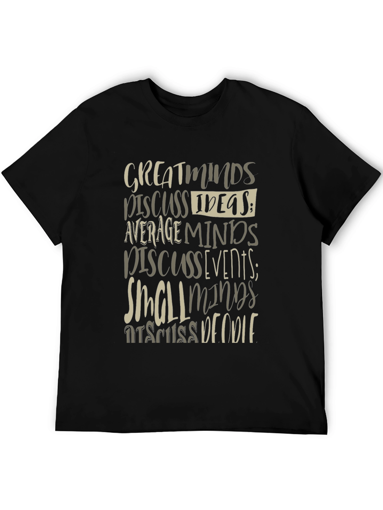 Great Minds Discuss Ideas Graphic Tee