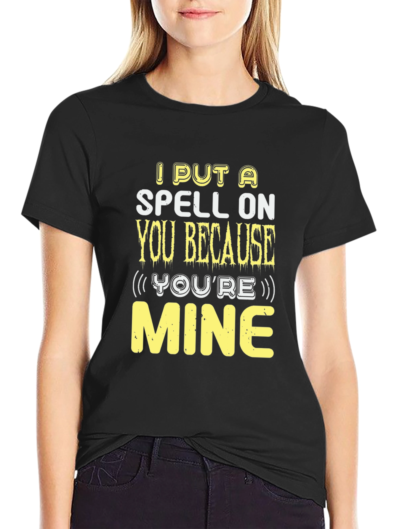 Spell On You Graphic Tee - Fun Halloween Shirt