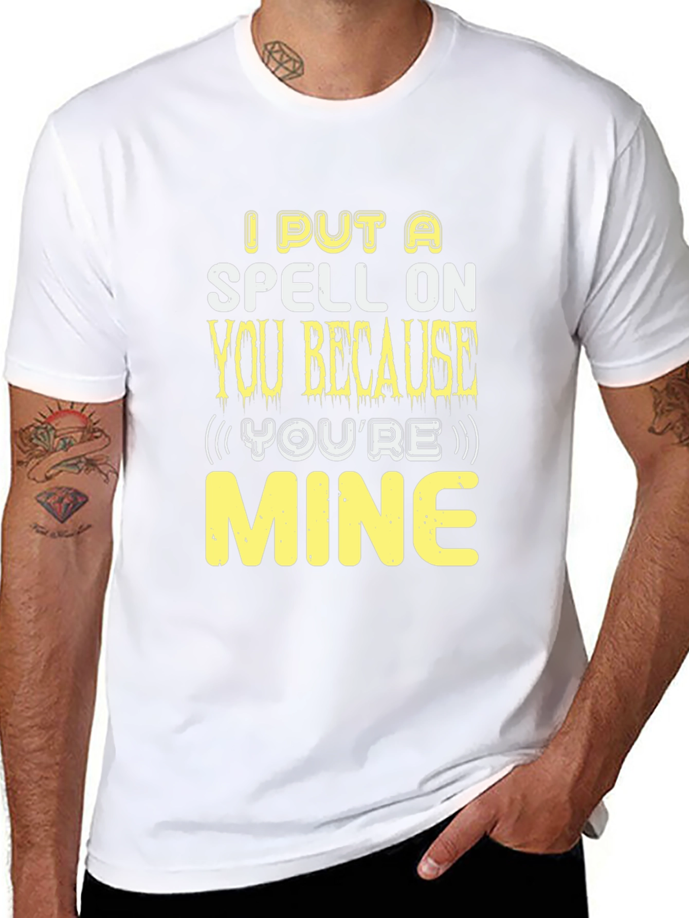 Spell On You Graphic Tee - Fun Halloween Shirt