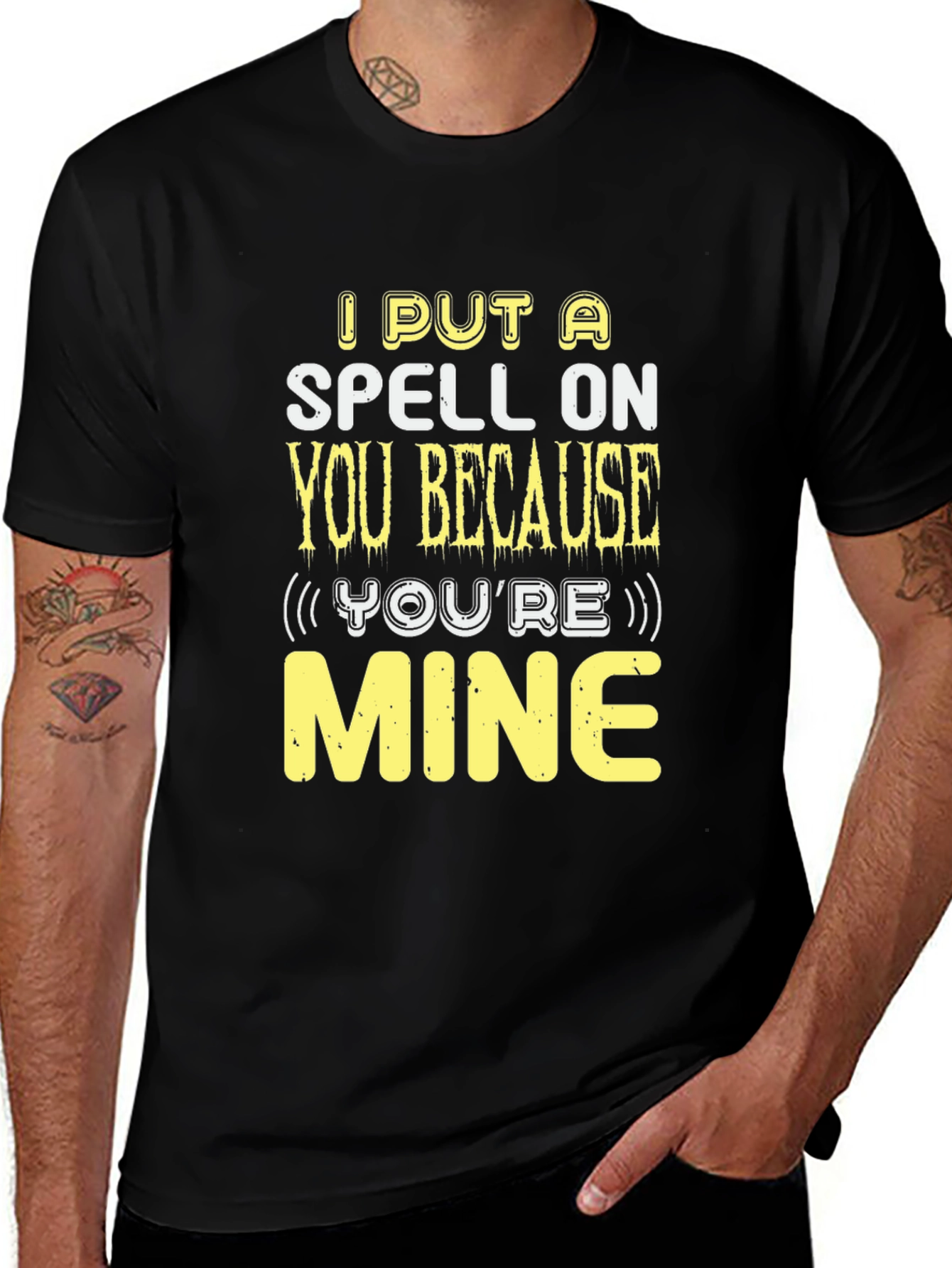 Spell On You Graphic Tee - Fun Halloween Shirt