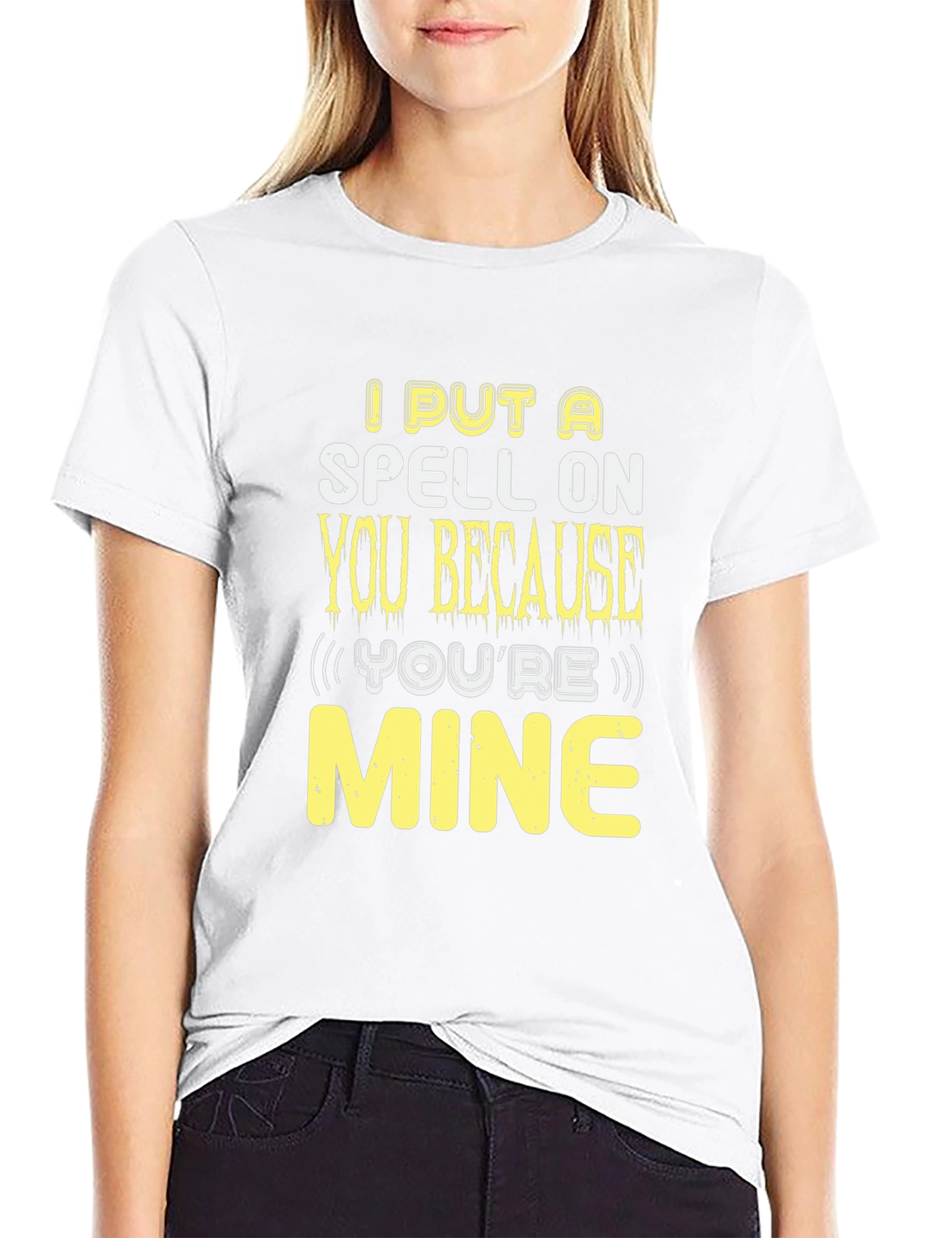 Spell On You Graphic Tee - Fun Halloween Shirt