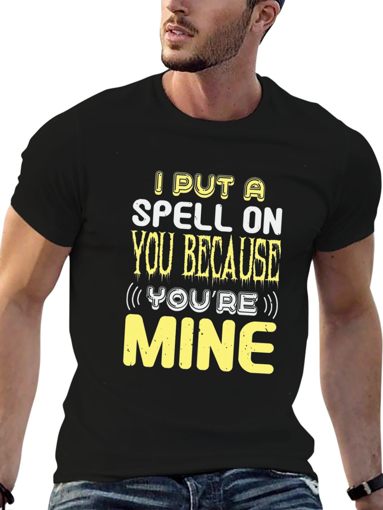 Spell On You Graphic Tee - Fun Halloween Shirt