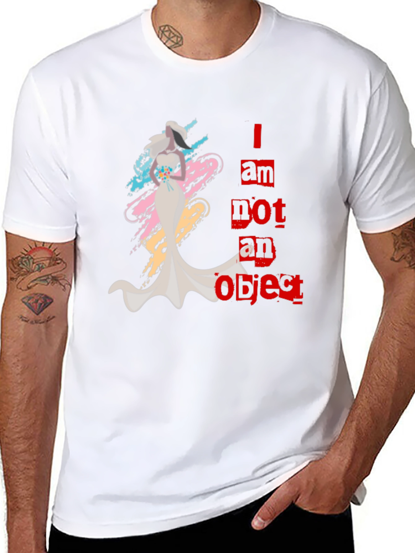 Empowering Graphic Tee: I am Not an Object