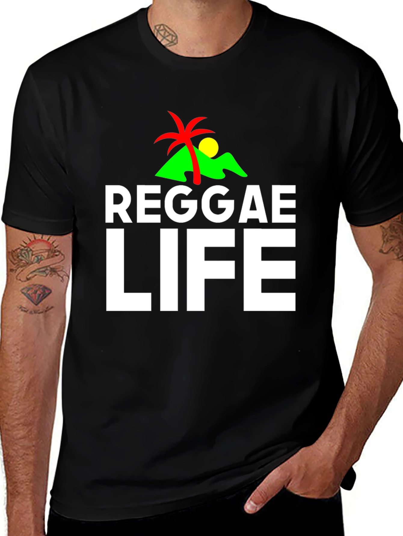 Reggae Life Graphic Tee - Island Style