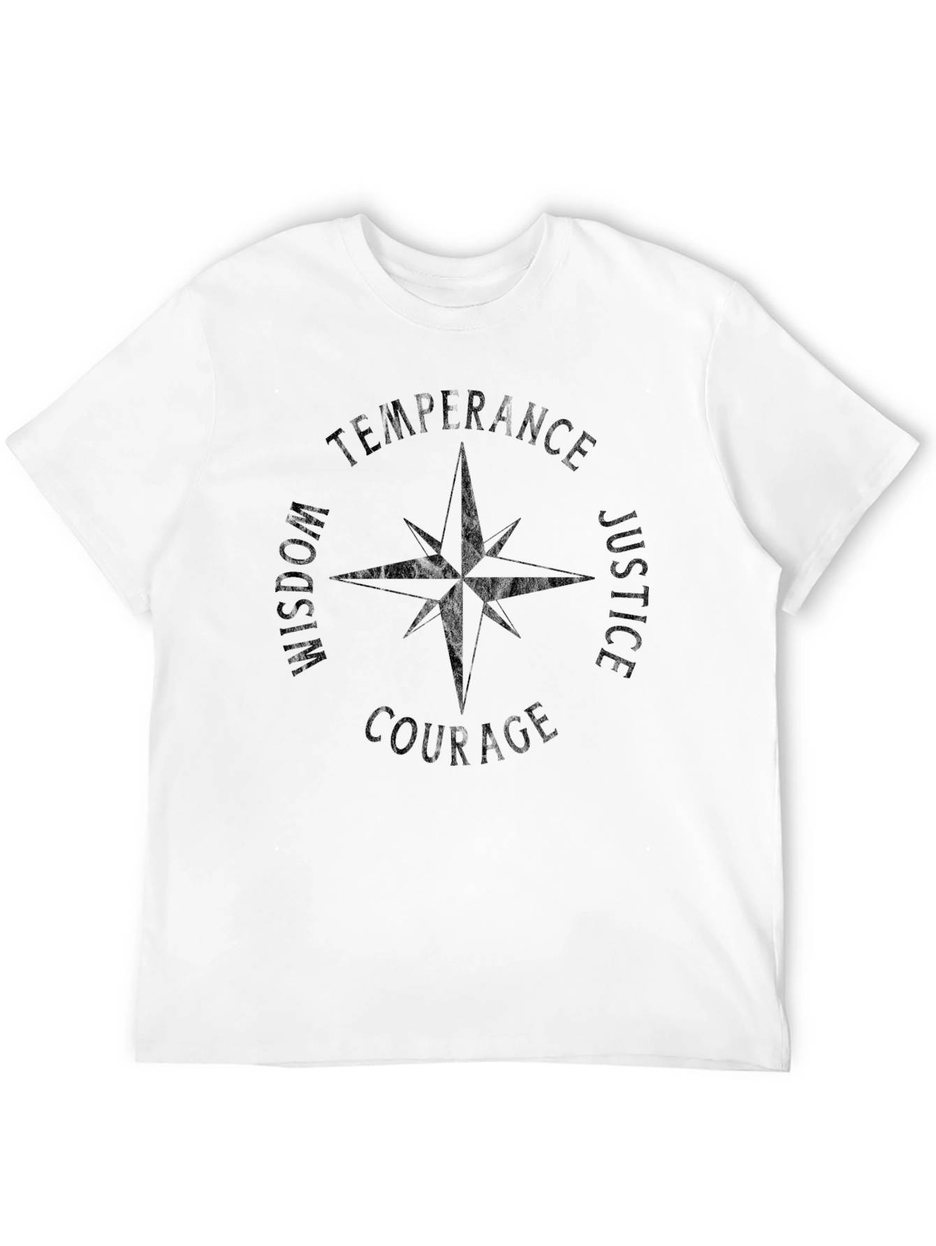 Virtue Compass Graphic Tee - Black