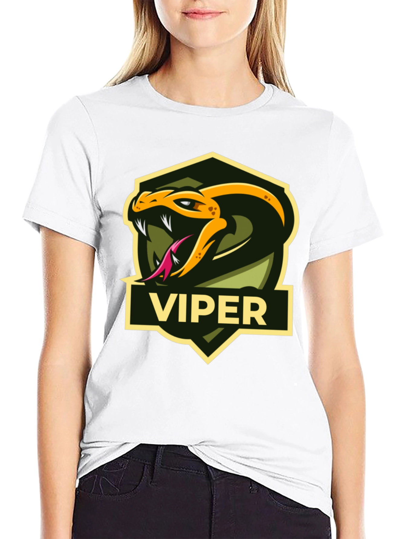 Viper Graphic T-Shirt - Snake Logo Tee