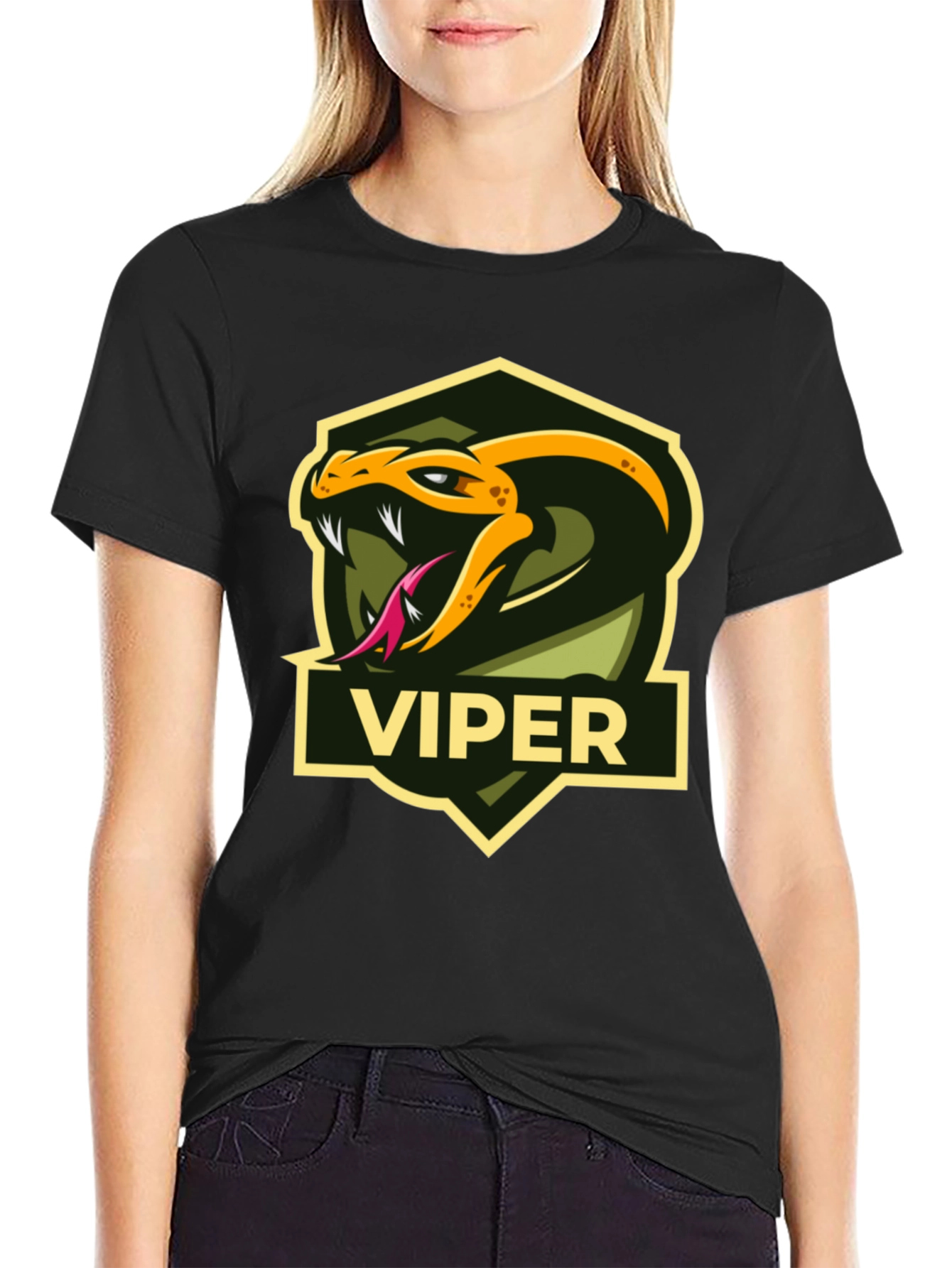 Viper Graphic T-Shirt - Snake Logo Tee