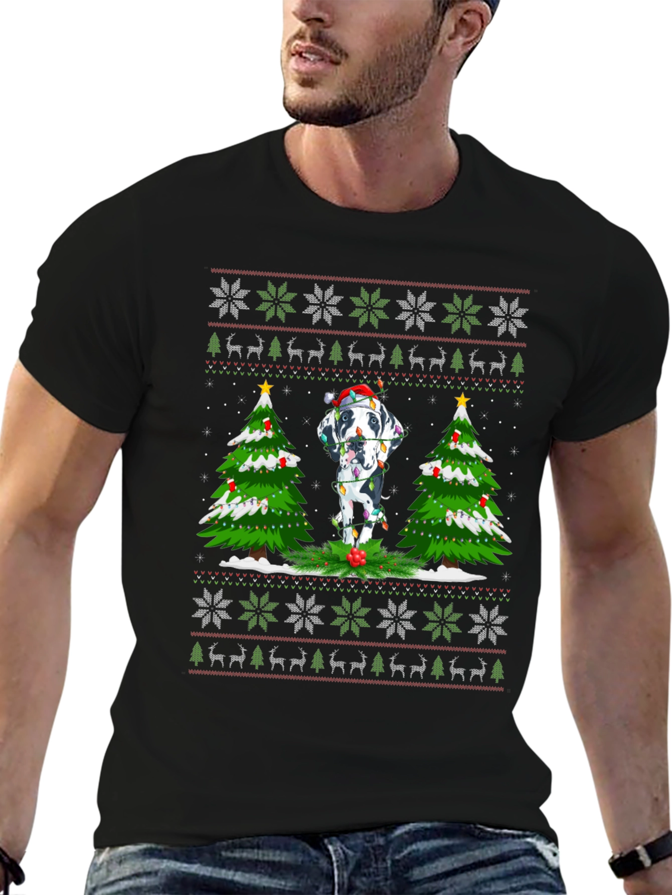Christmas Dog Ugly Sweater T-Shirt