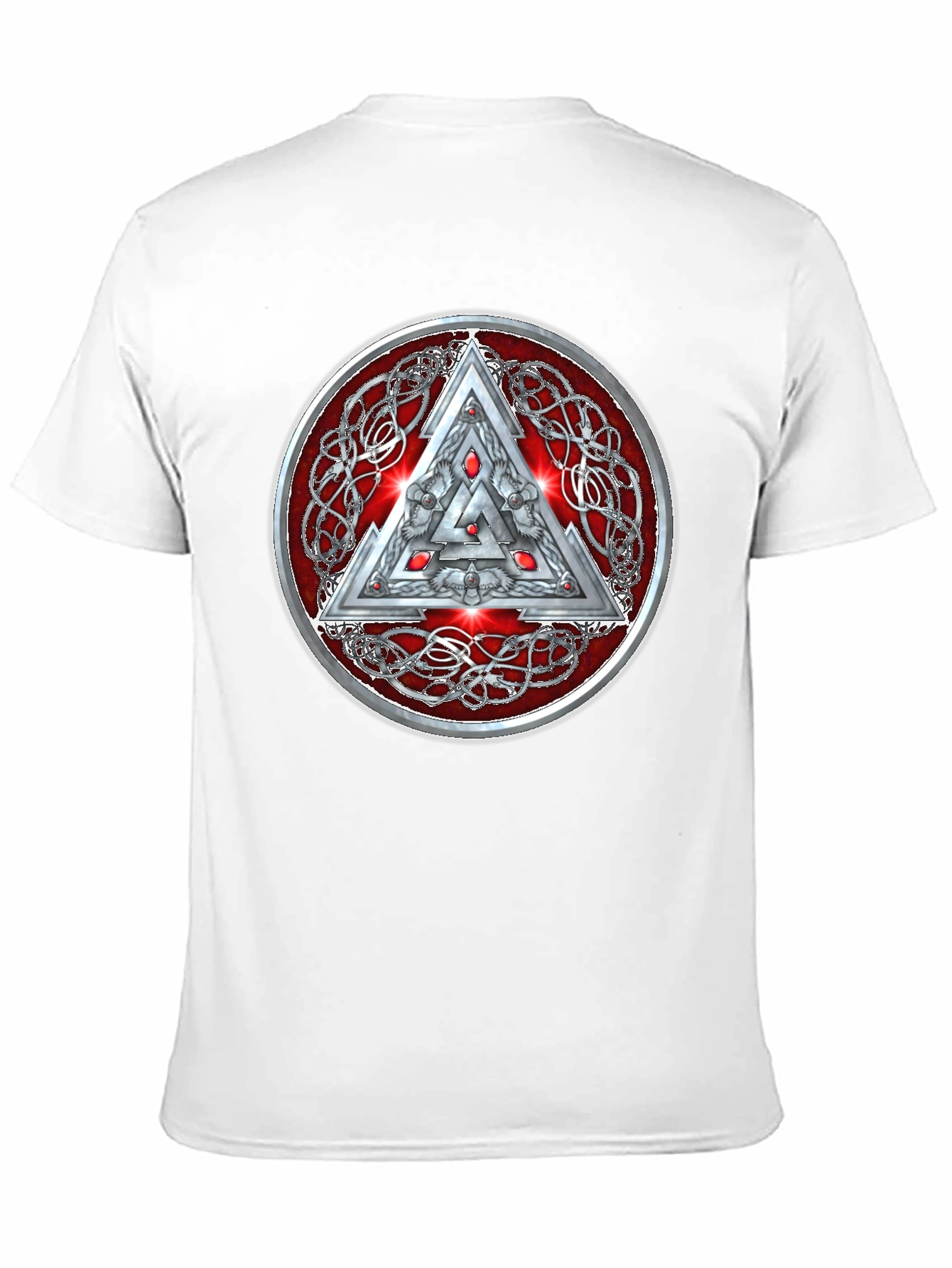 Valknut Knot Viking Triangle Graphic T-Shirt