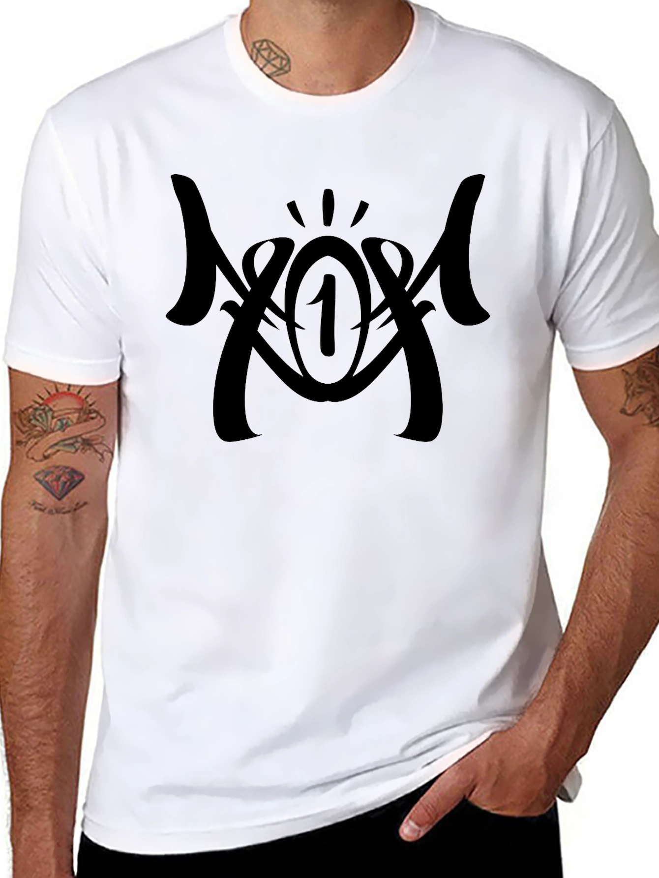 Black Graphic Tee - Bold Design