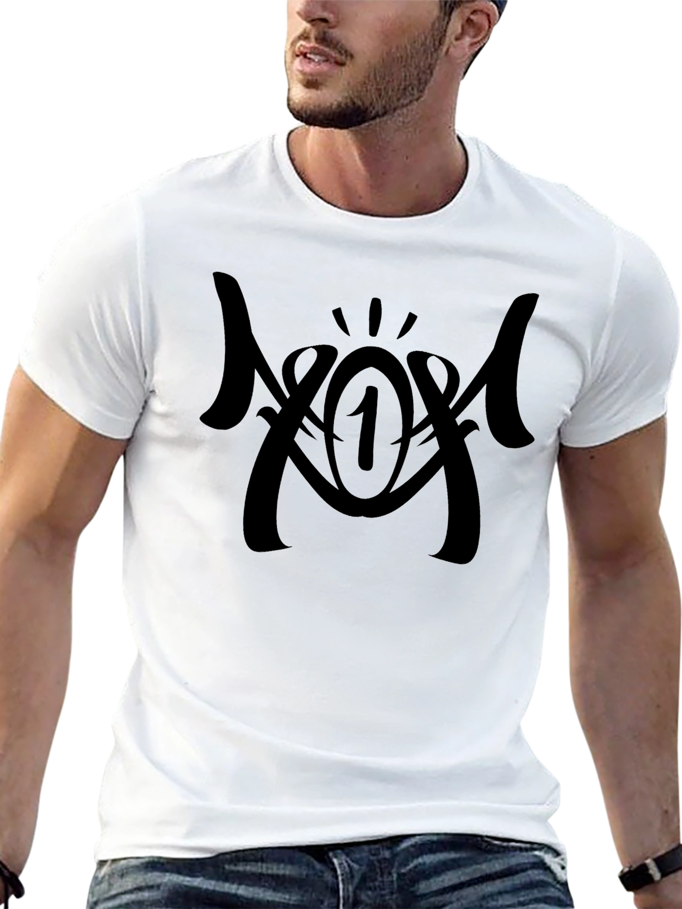 Black Graphic Tee - Bold Design