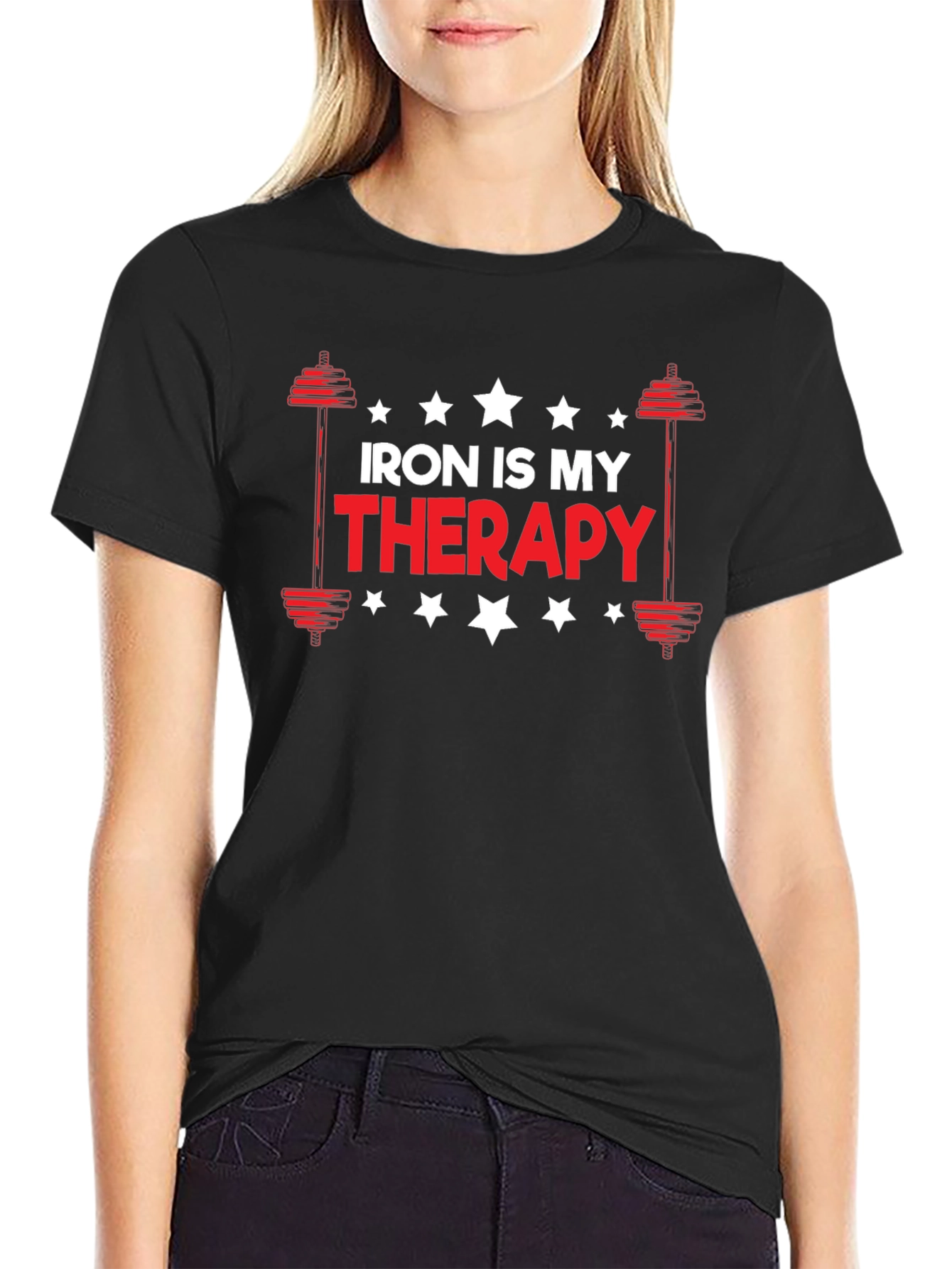 Iron is My Therapy Gym Workout T-Shirt