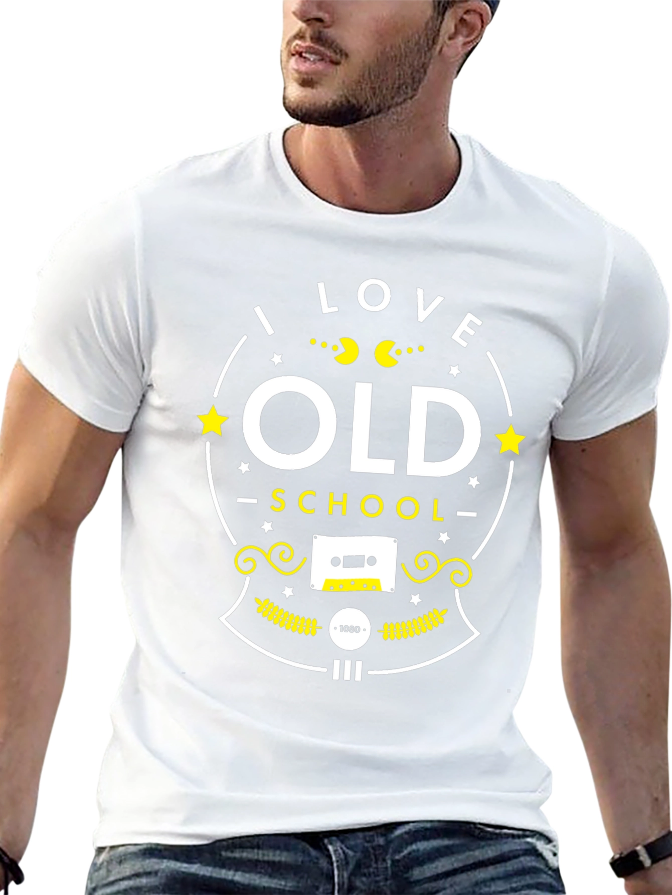 Retro Old School T-Shirt - Black