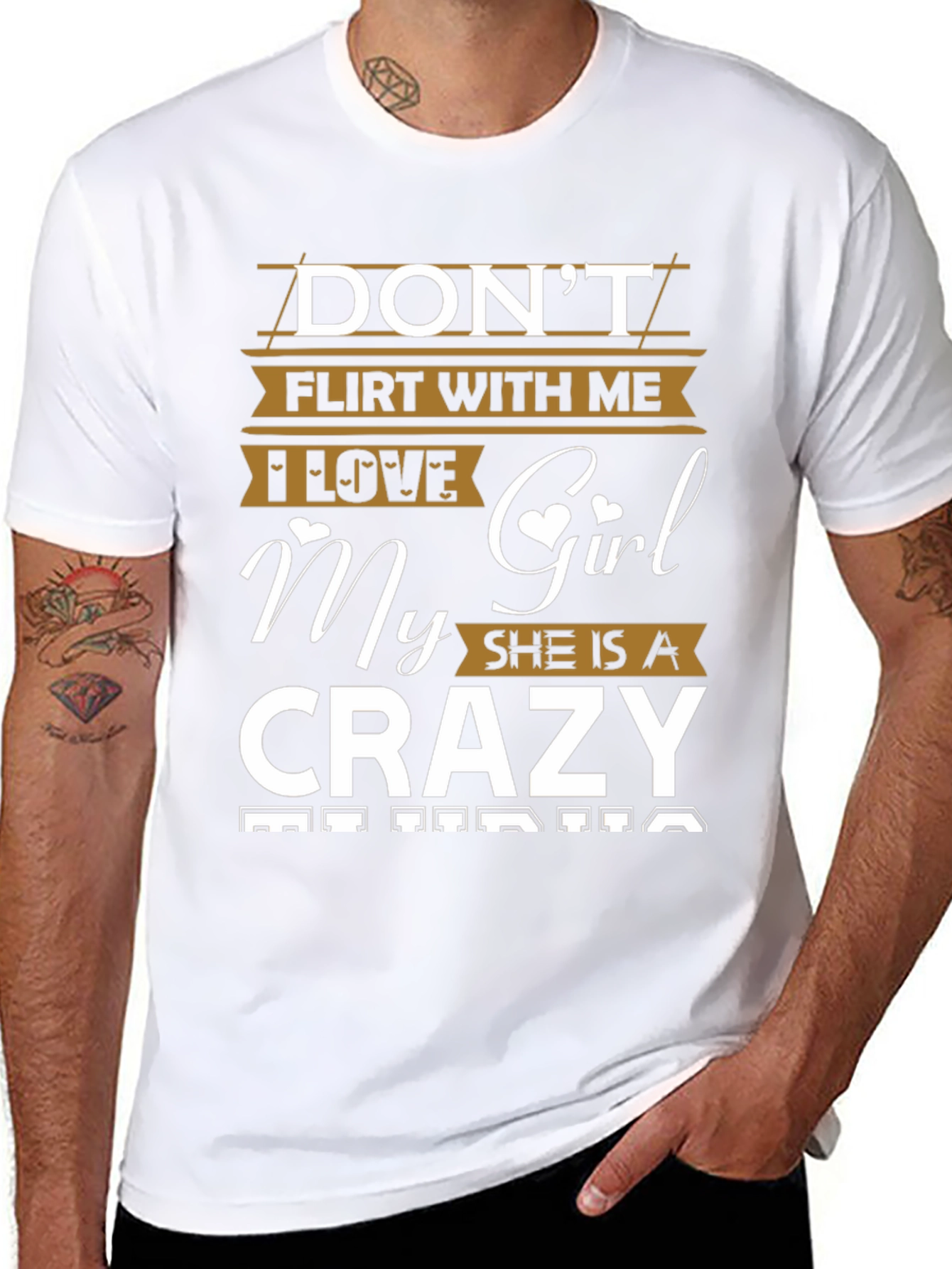 Dont Flirt With Me Crazy Girl T-Shirt