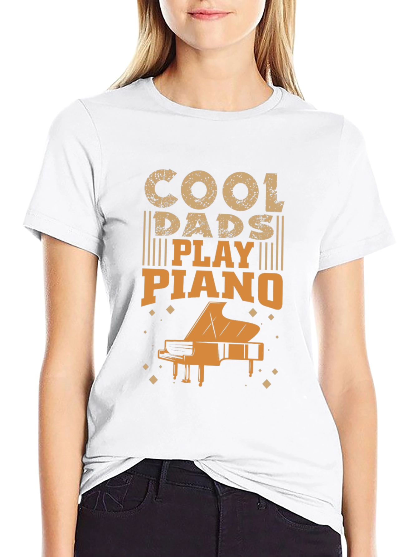 Cool Dads Play Piano Graphic Tee