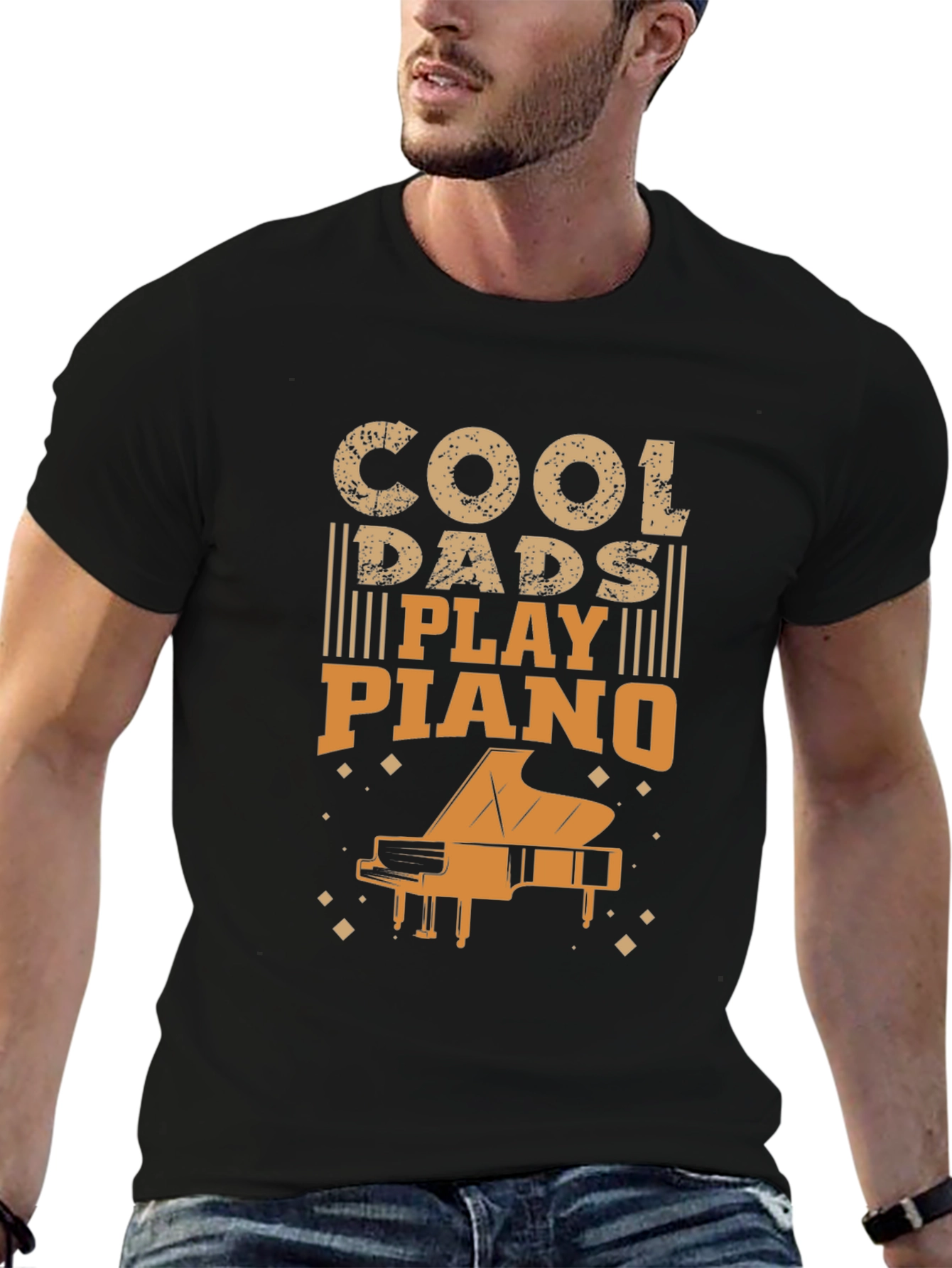 Cool Dads Play Piano Graphic Tee