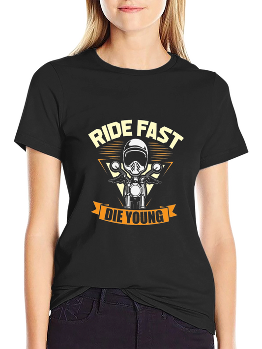 Ride Fast Die Young Biker T-Shirt
