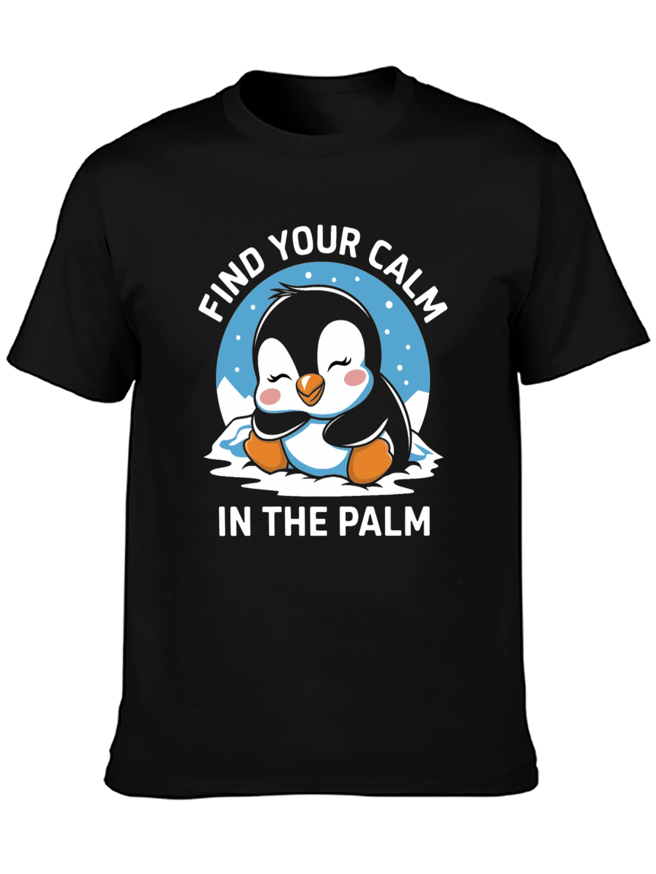 Find Your Calm Penguin T-Shirt