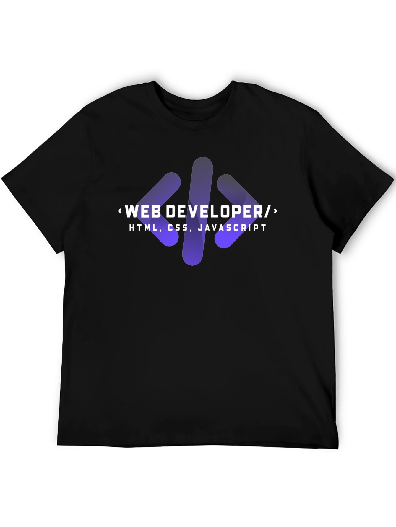 Web Developer Coder T-Shirt - HTML CSS JavaScript