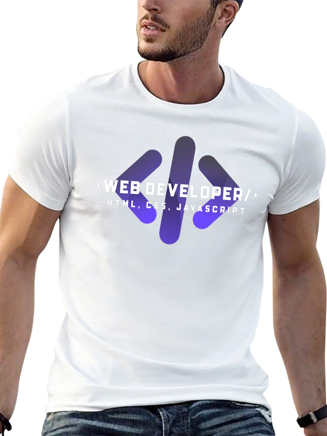 Web Developer Coder T-Shirt - HTML CSS JavaScript