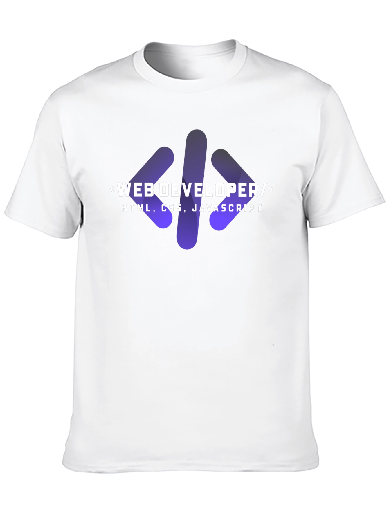 Web Developer Coder T-Shirt - HTML CSS JavaScript