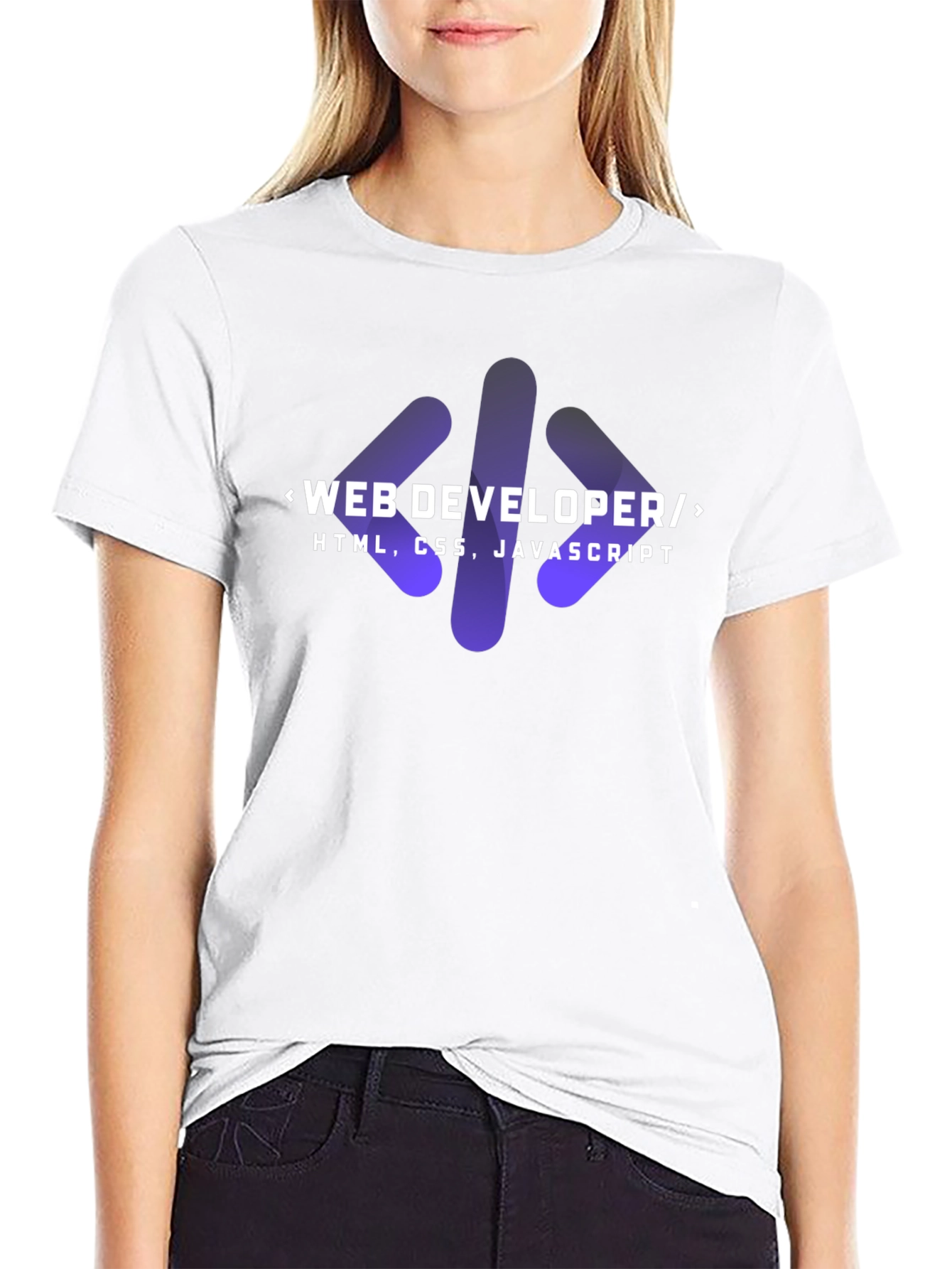 Web Developer Coder T-Shirt - HTML CSS JavaScript