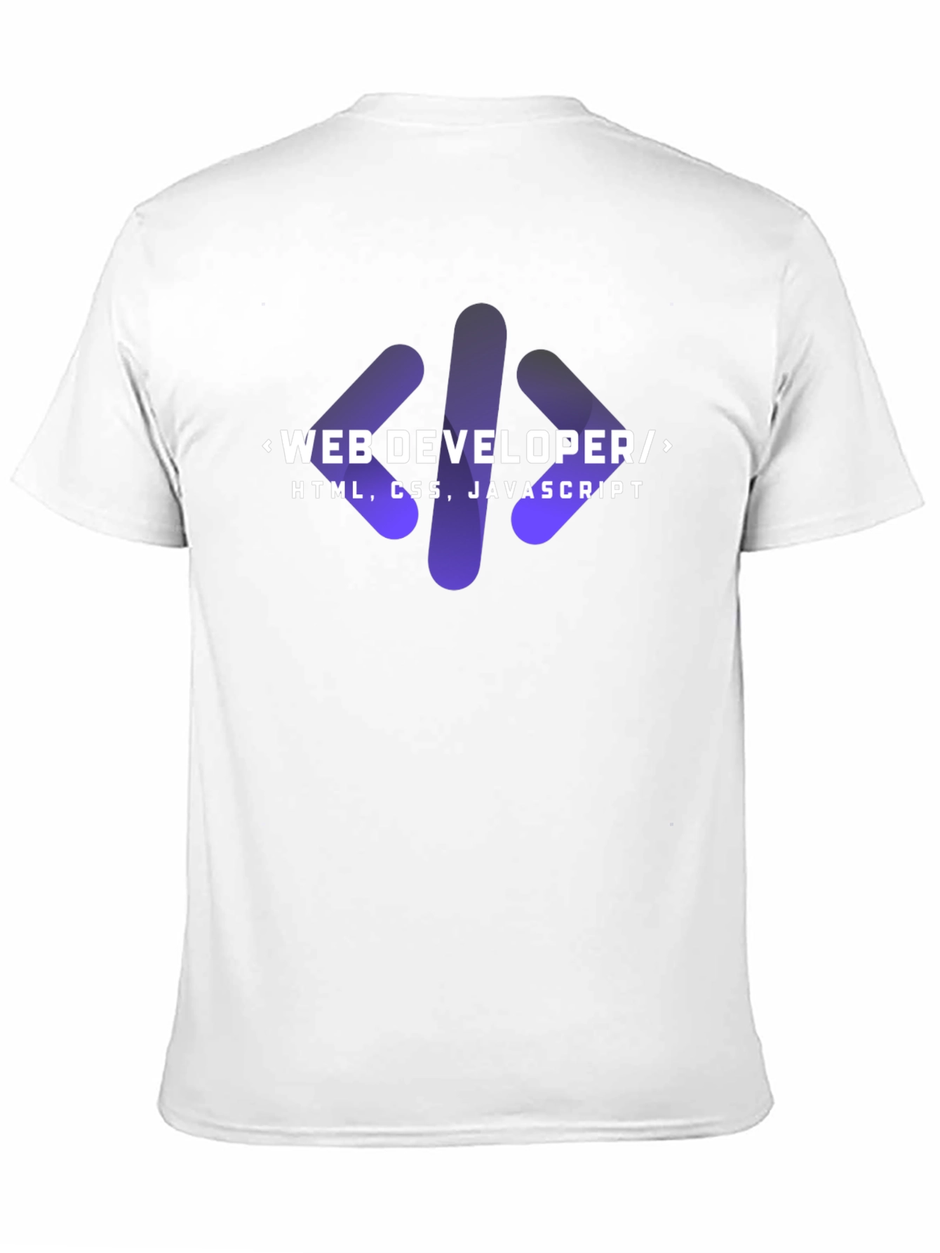 Web Developer Coder T-Shirt - HTML CSS JavaScript
