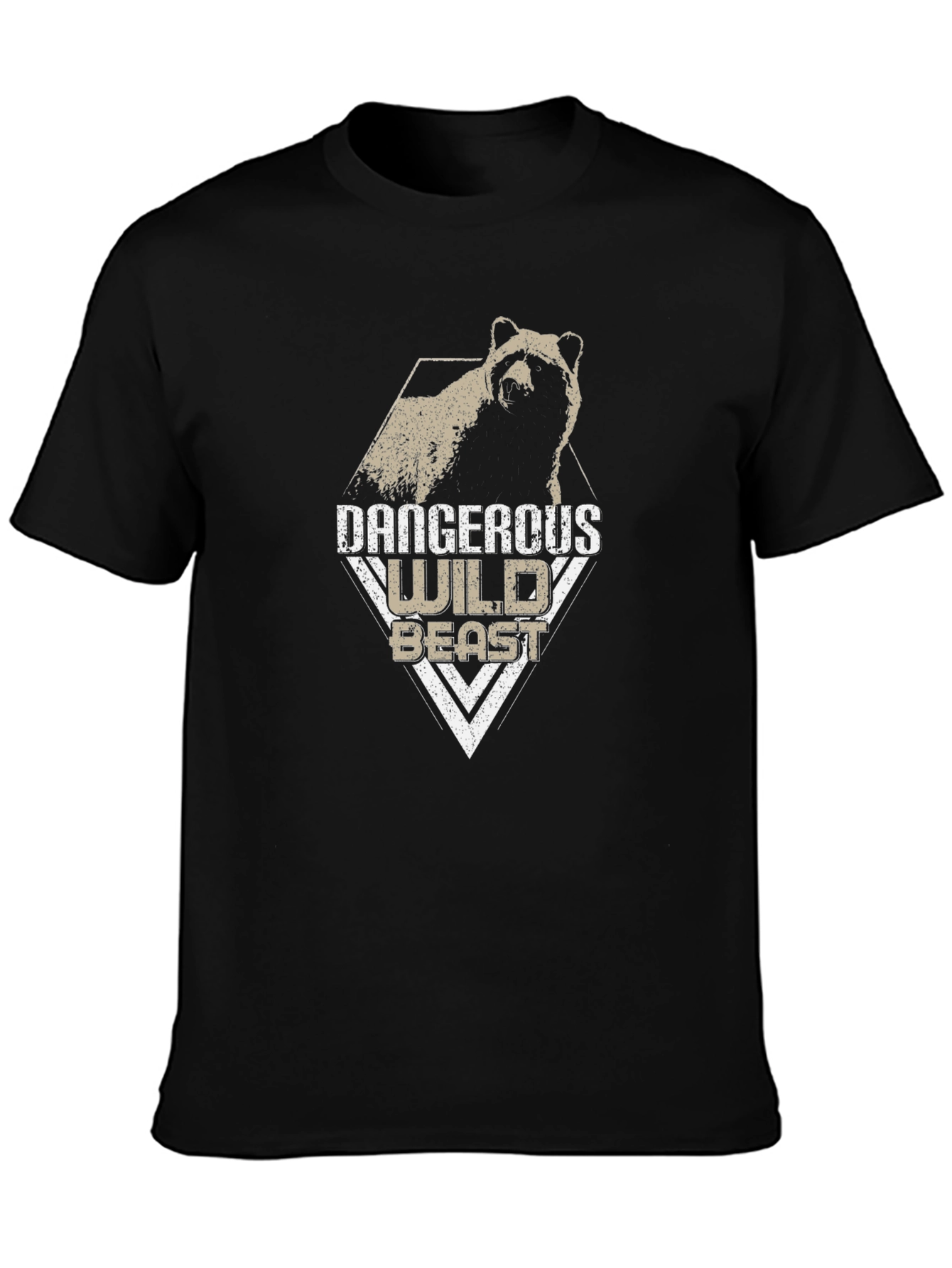 Dangerous Wild Beast Graphic Tee - Black