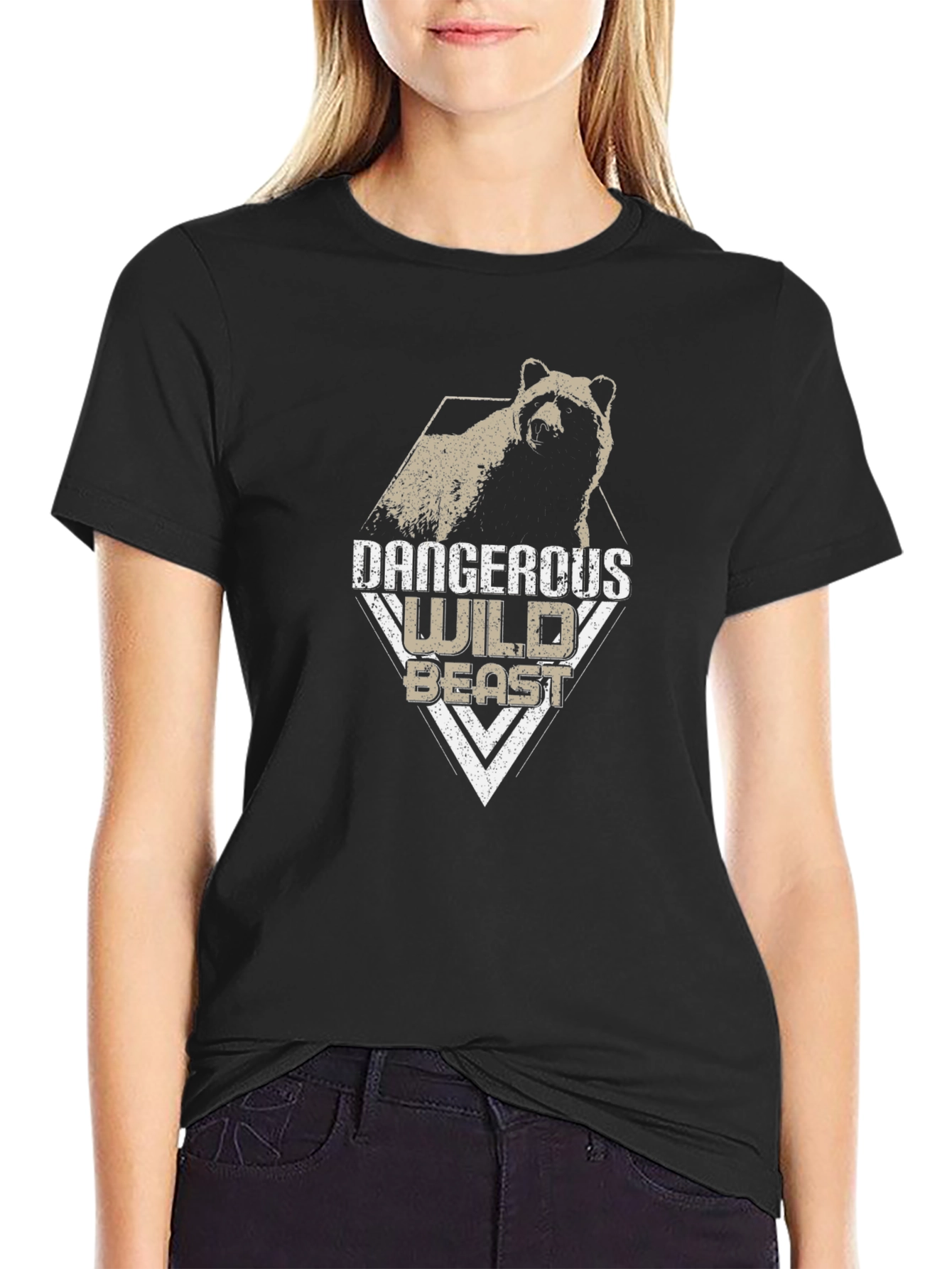 Dangerous Wild Beast Graphic Tee - Black