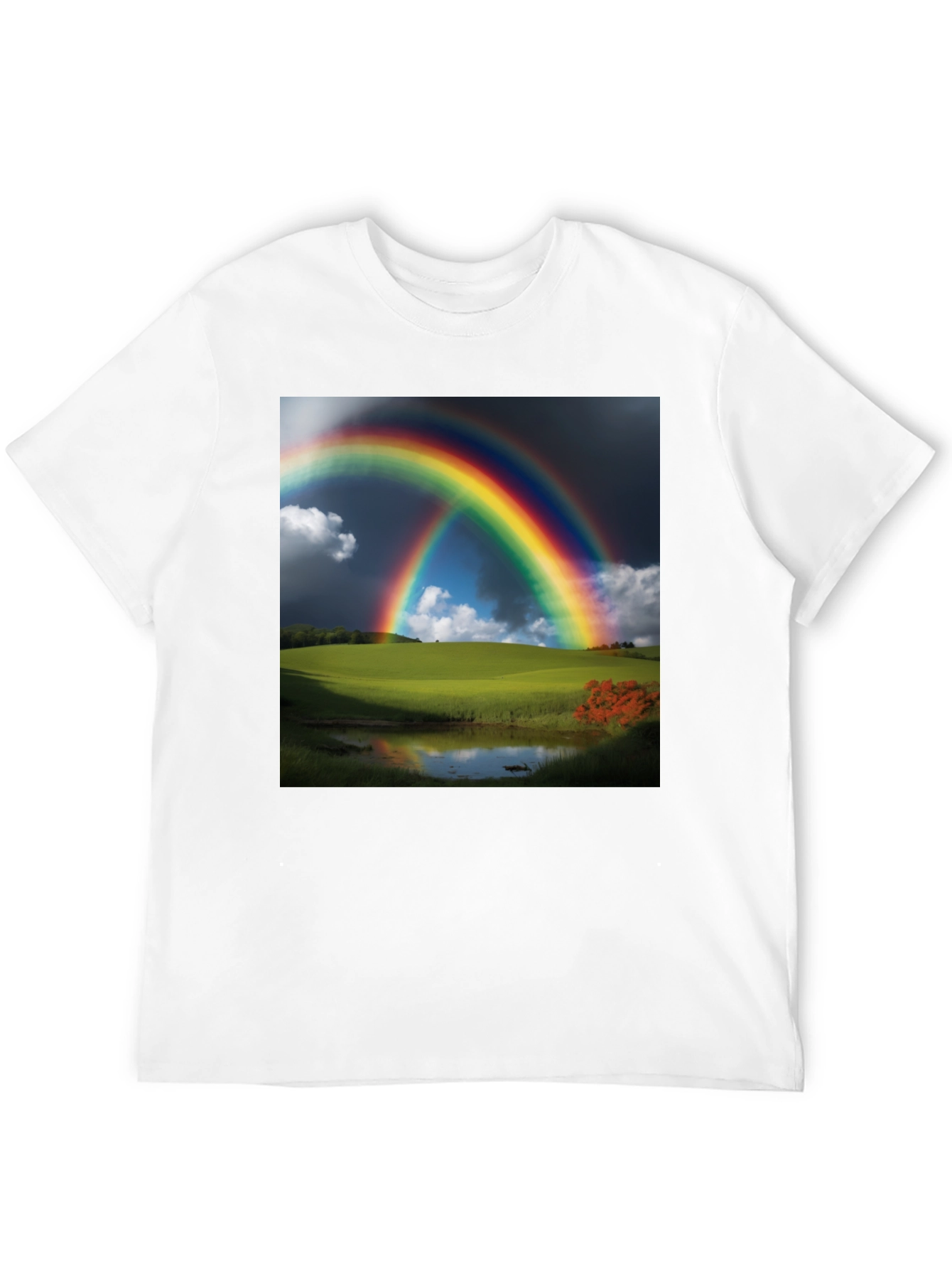Rainbow Landscape Graphic Tee