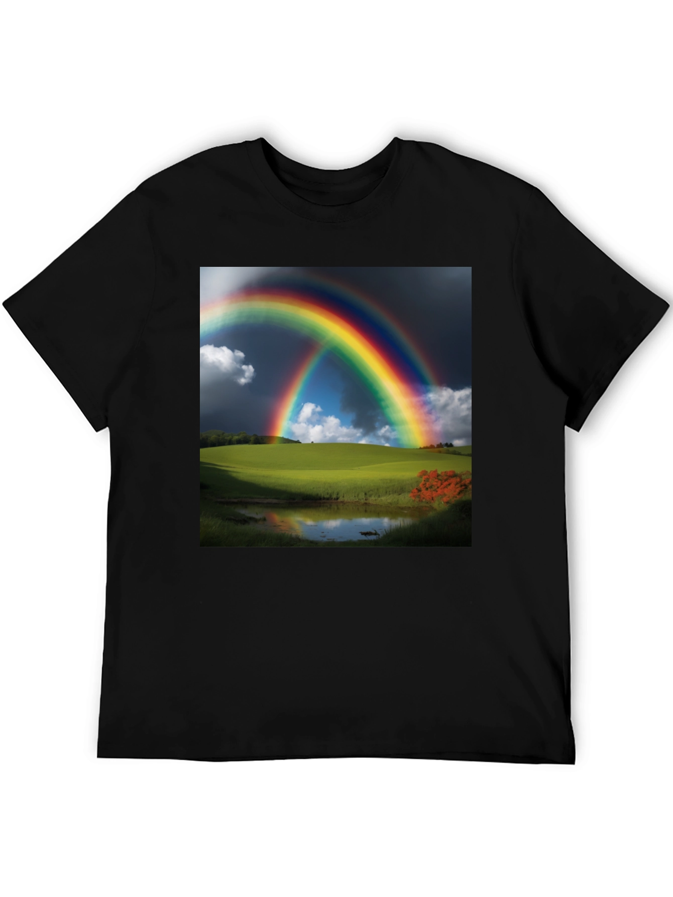 Rainbow Landscape Graphic Tee