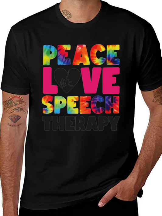 Peace Love Speech Therapy T-Shirt