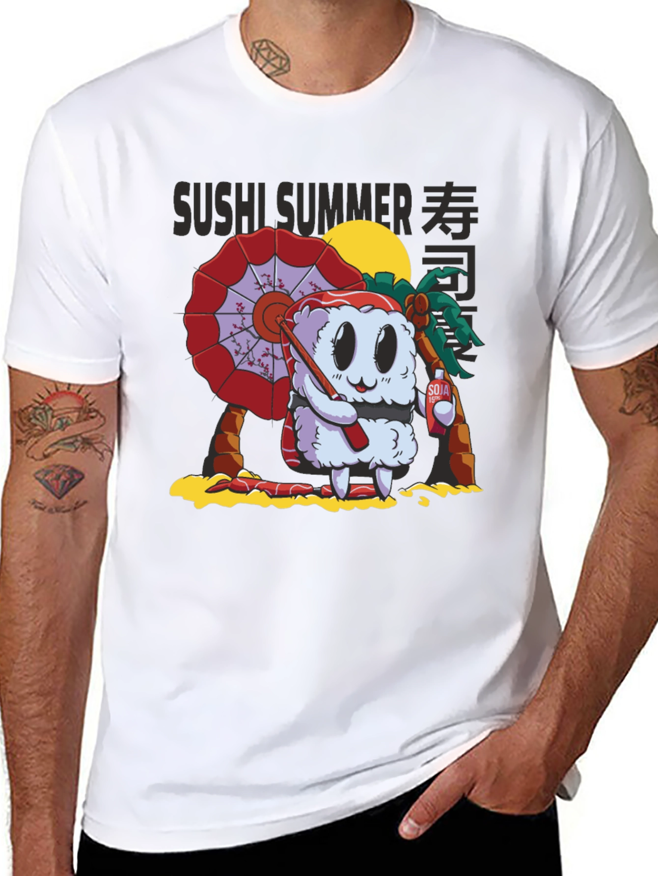 Sushi Summer Graphic T-Shirt