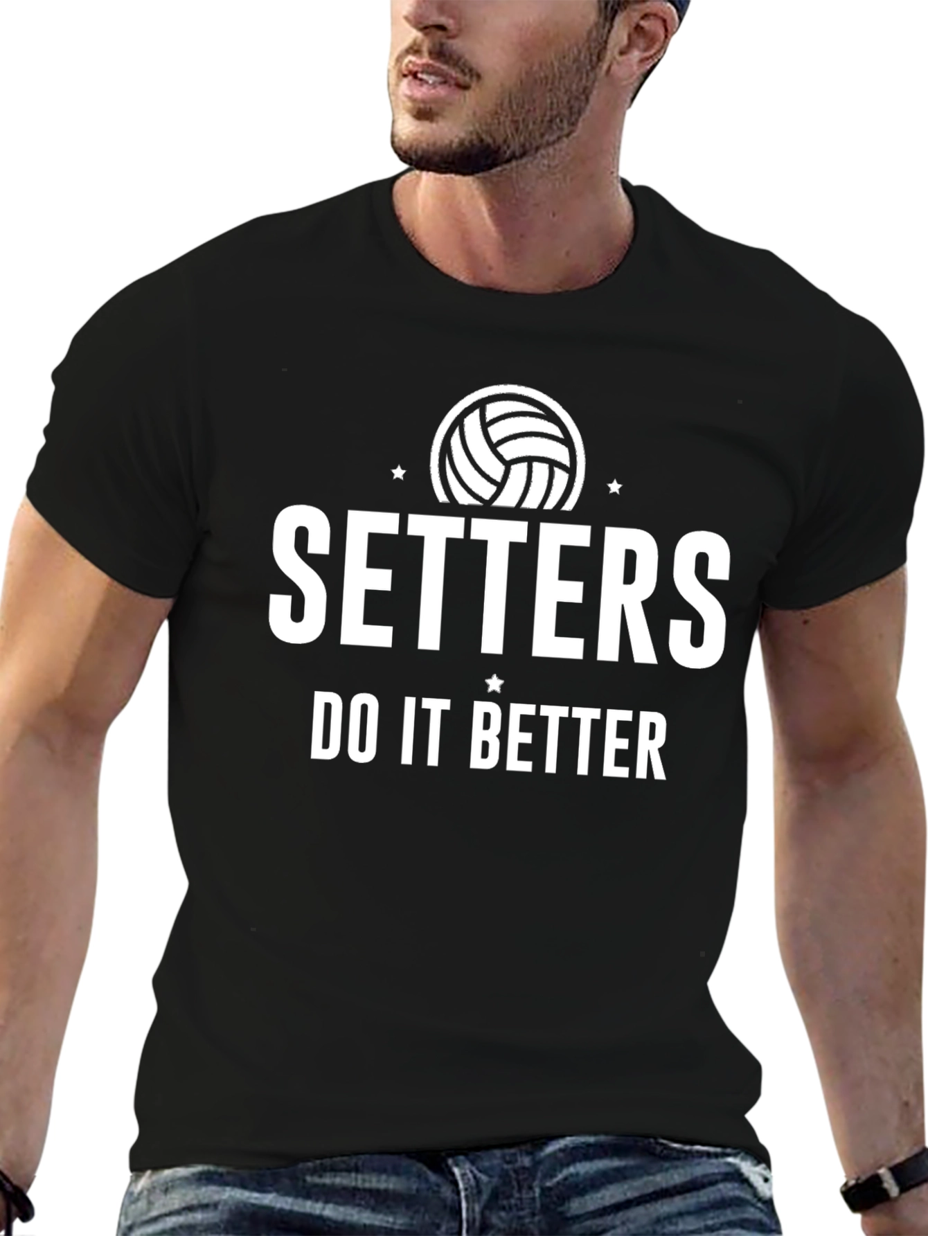 Setters Do It Better Volleyball Graphic T-Shirt