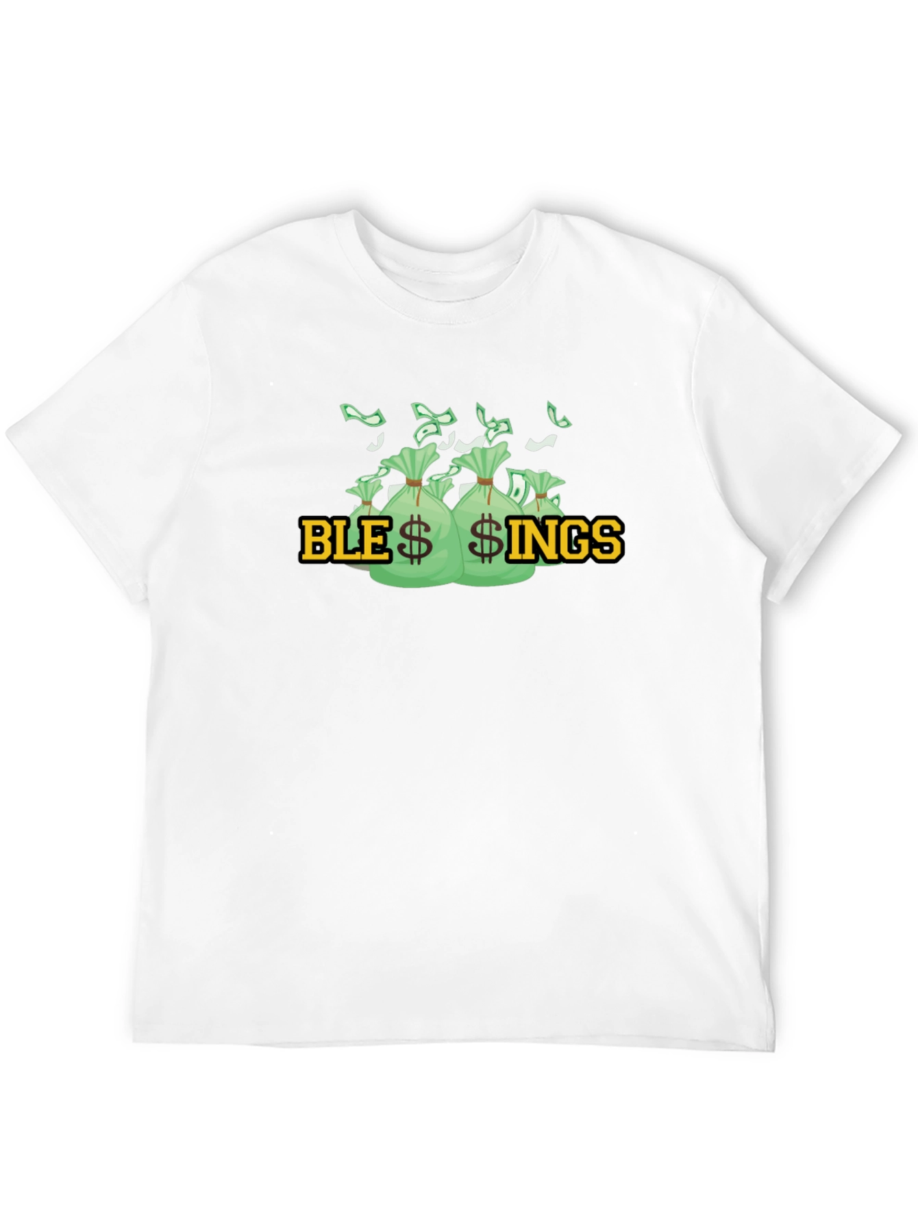 Blessings Graphic T-Shirt - Money Bags Design
