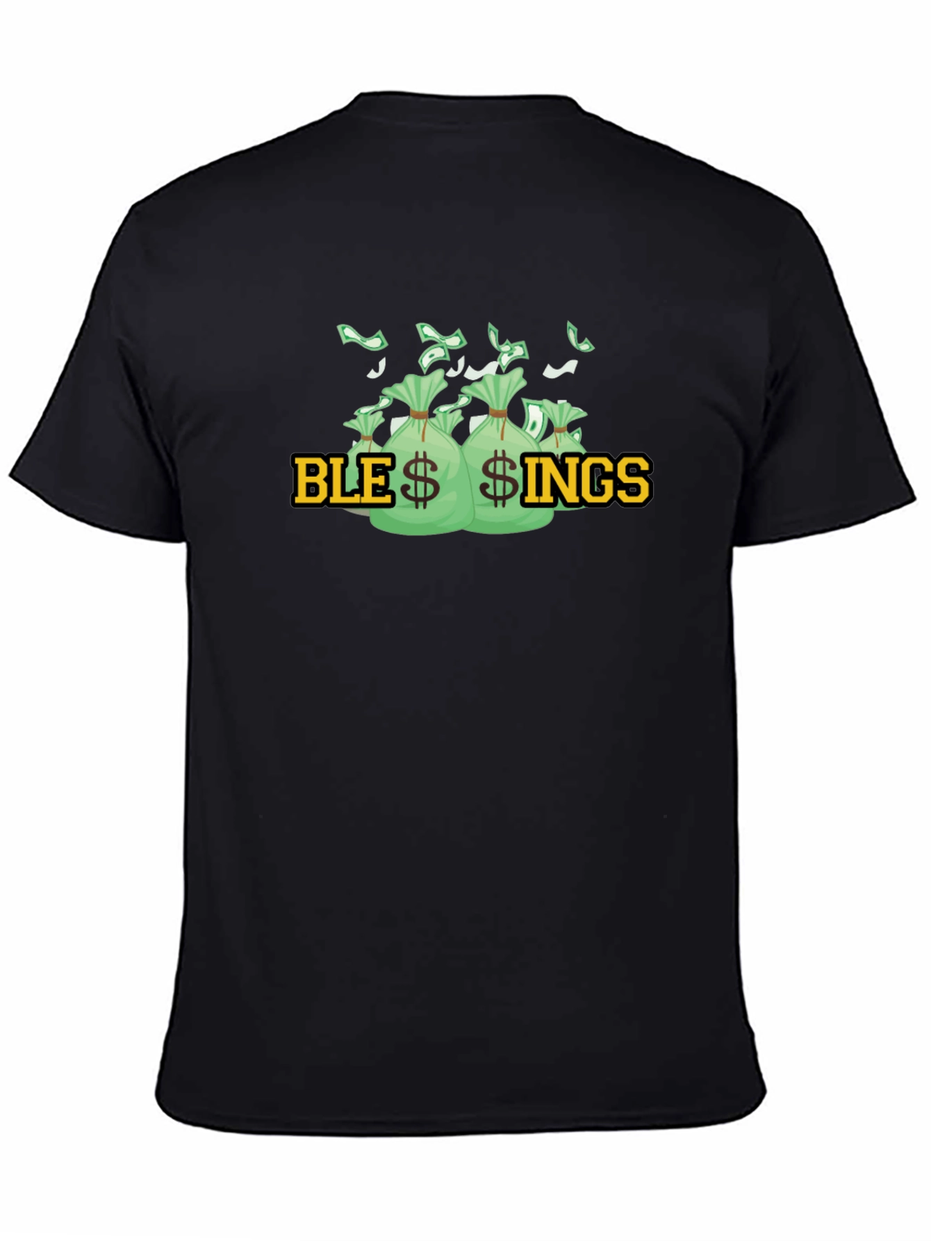 Blessings Graphic T-Shirt - Money Bags Design