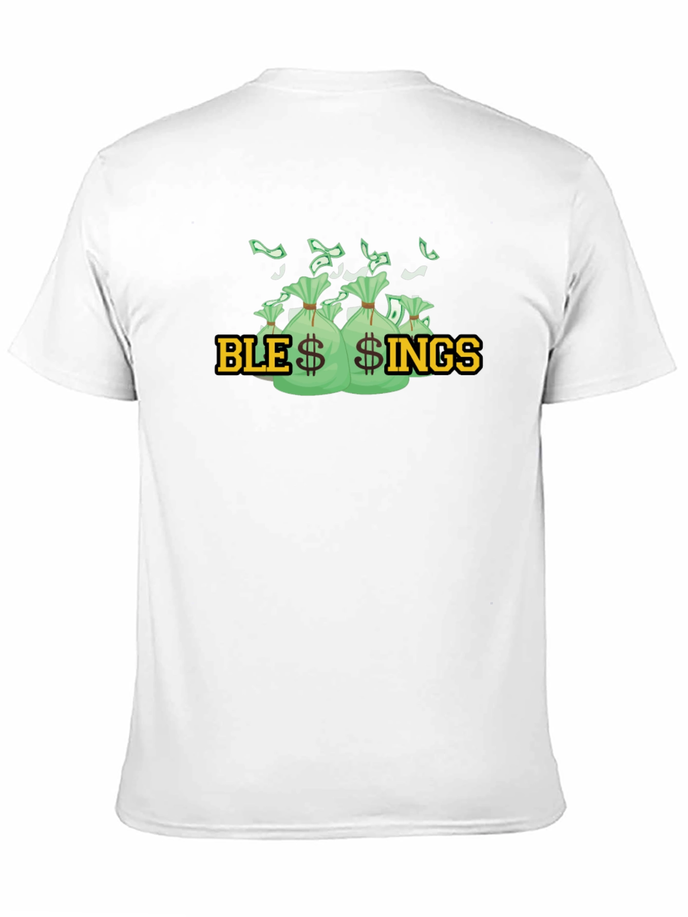 Blessings Graphic T-Shirt - Money Bags Design