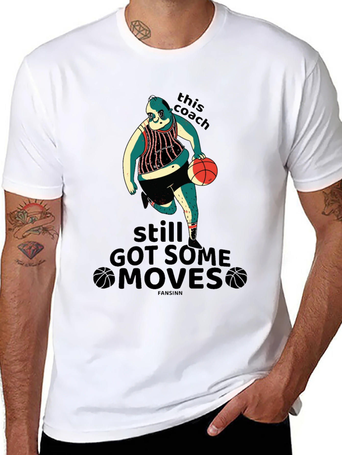 Funny Basketball Coach Graphic T-Shirt